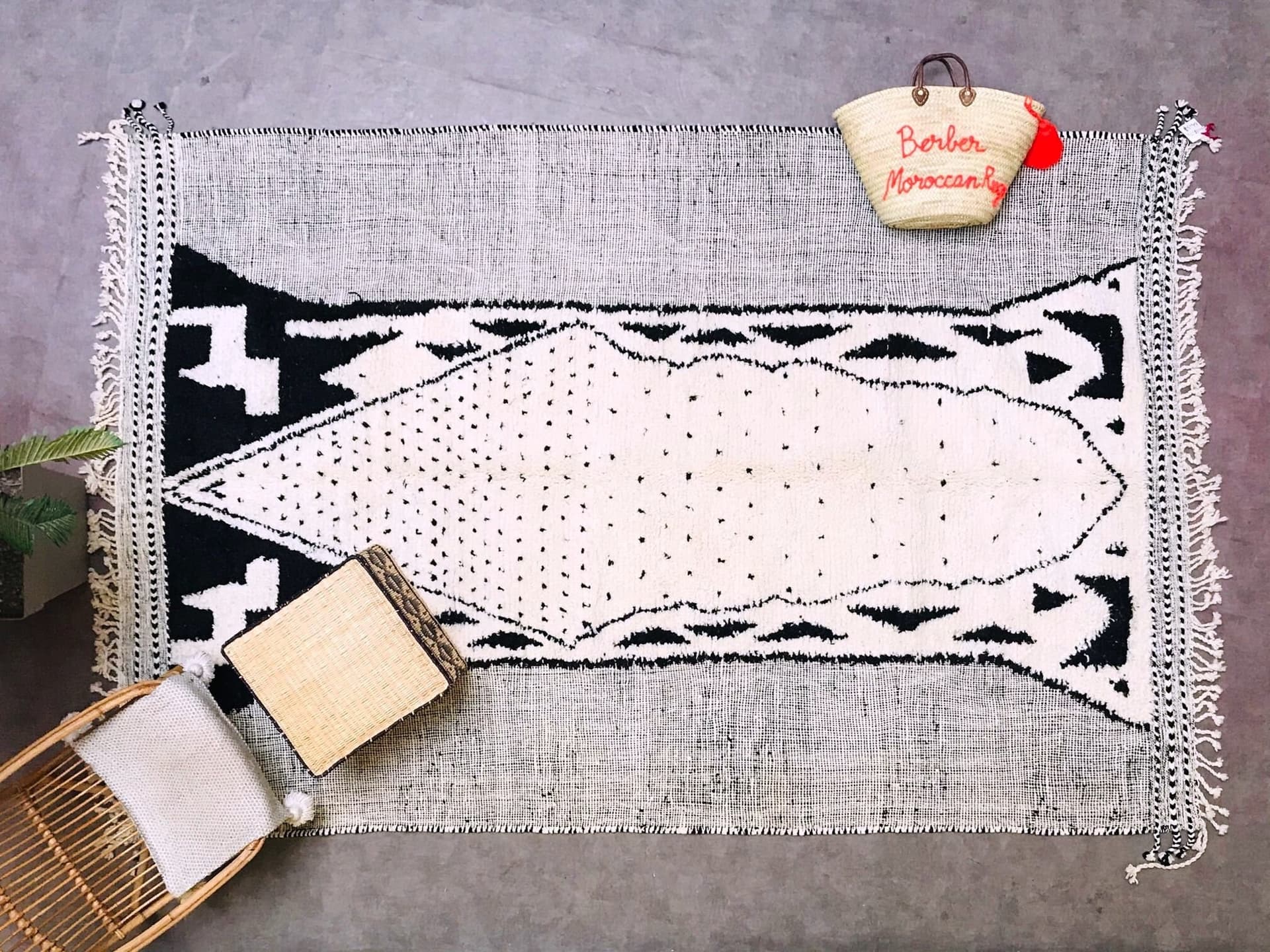 Ivory Archway Beni Ourain Rug