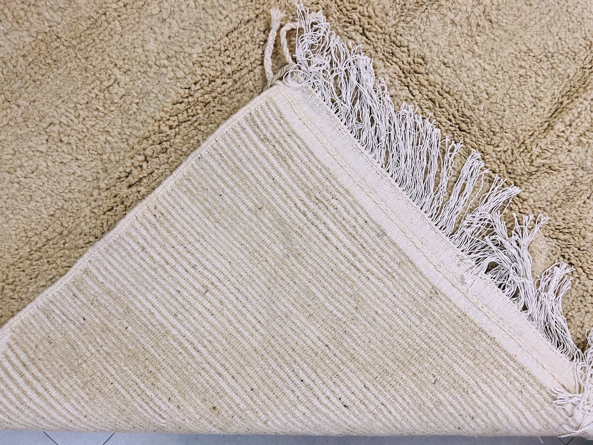 Ivory Abstract Beni Ourain Rug
