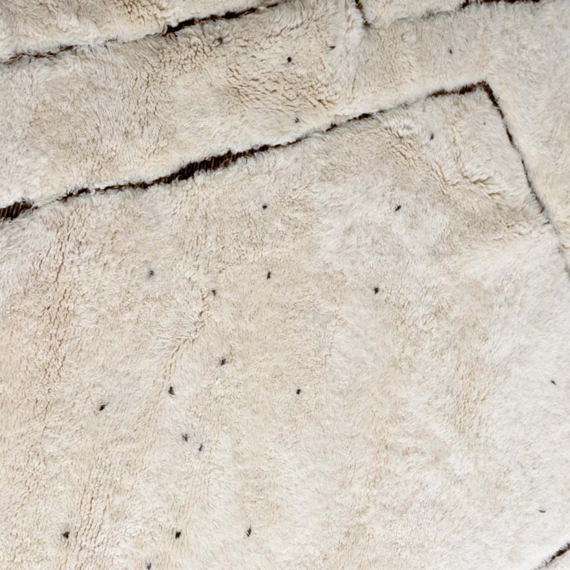 Ivory Framed Diamond Beni Ourain Rug