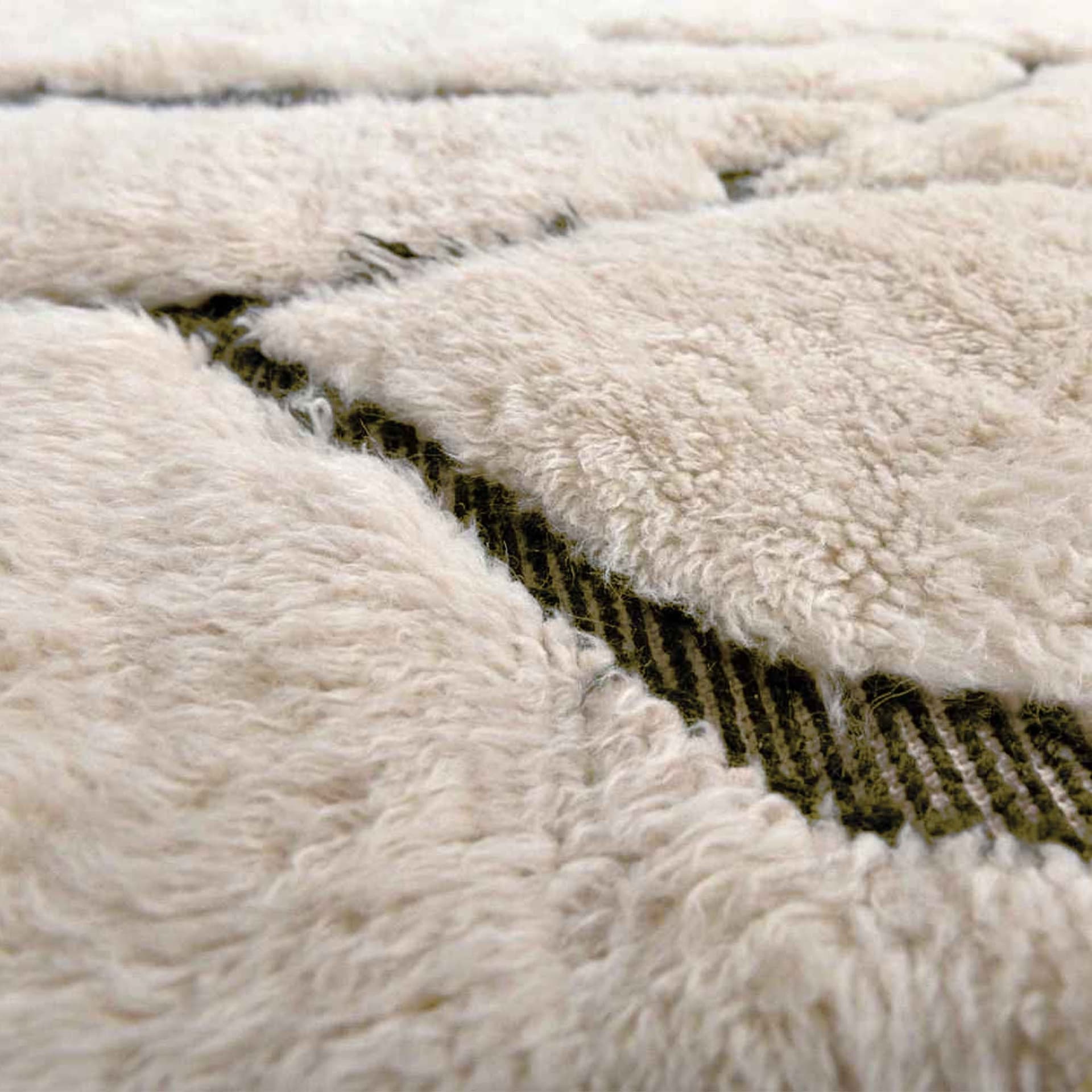 Moroccan Rug Beni Ourain 7x10 Wool Ivory Olive Green Minimalist Living Room Berber