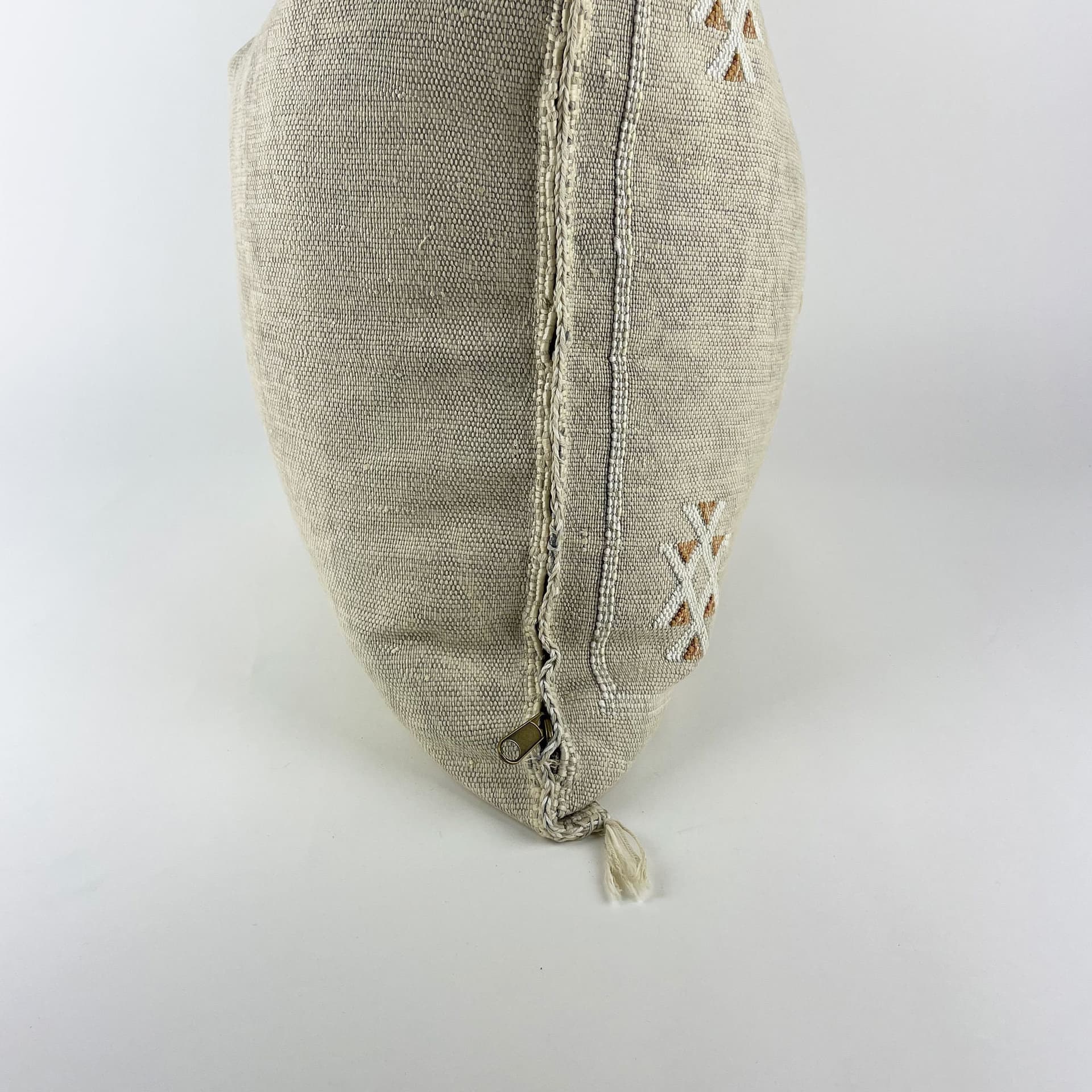 Beige Moroccan Cactus Silk Pillow ALL SIZES