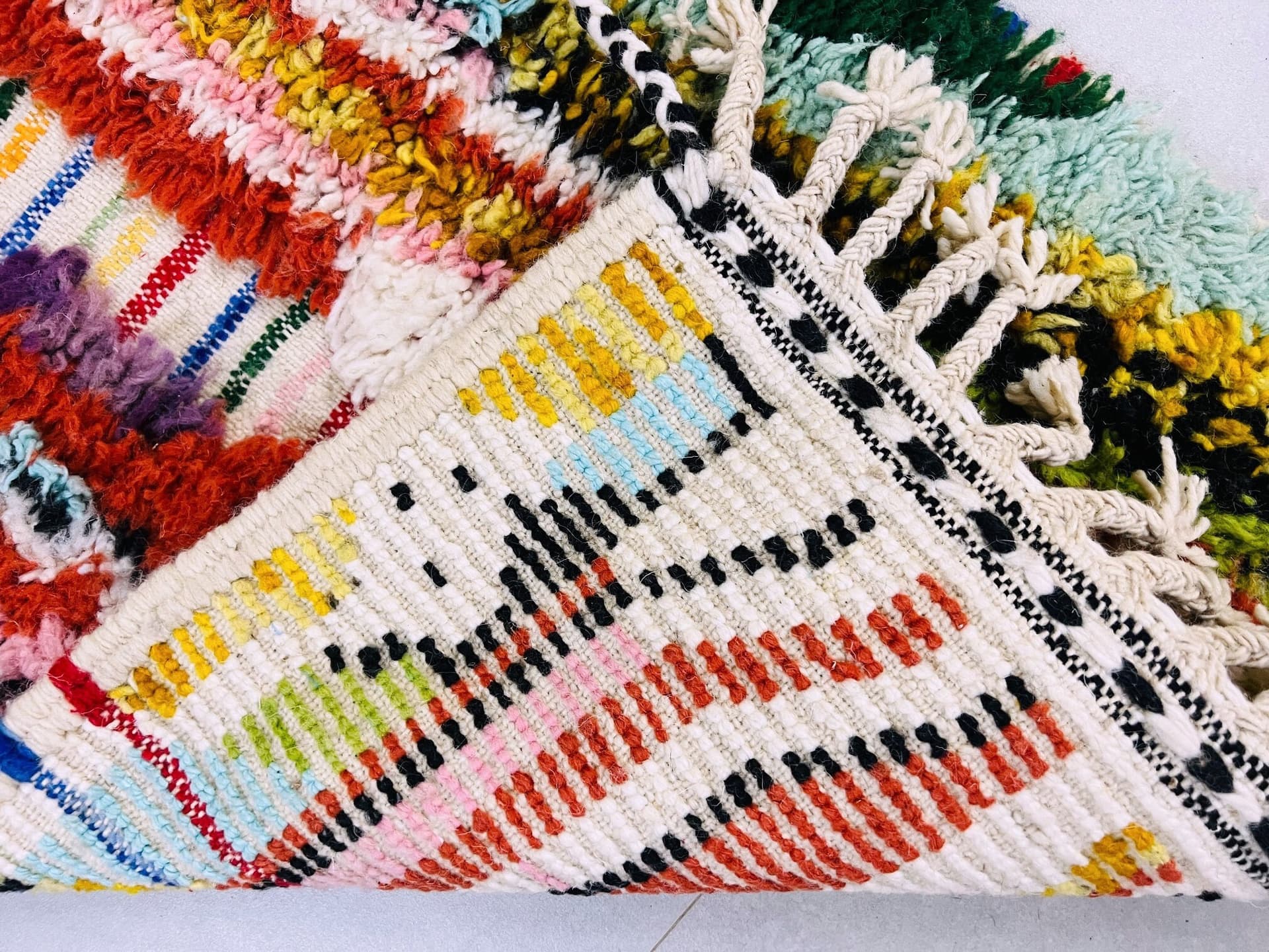 Gorgeous Moroccan Runner Rug - berber Colorful Runner Rug - Authentic Moroccan Pink rug -Berber Runner Carpet - Authentic boujaad runner rug