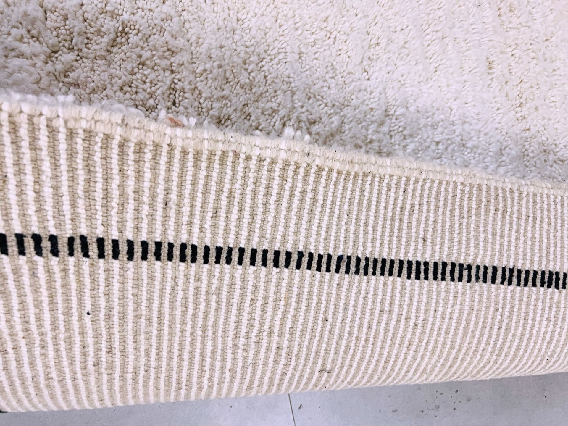 Black Border Beni Ourain Rug