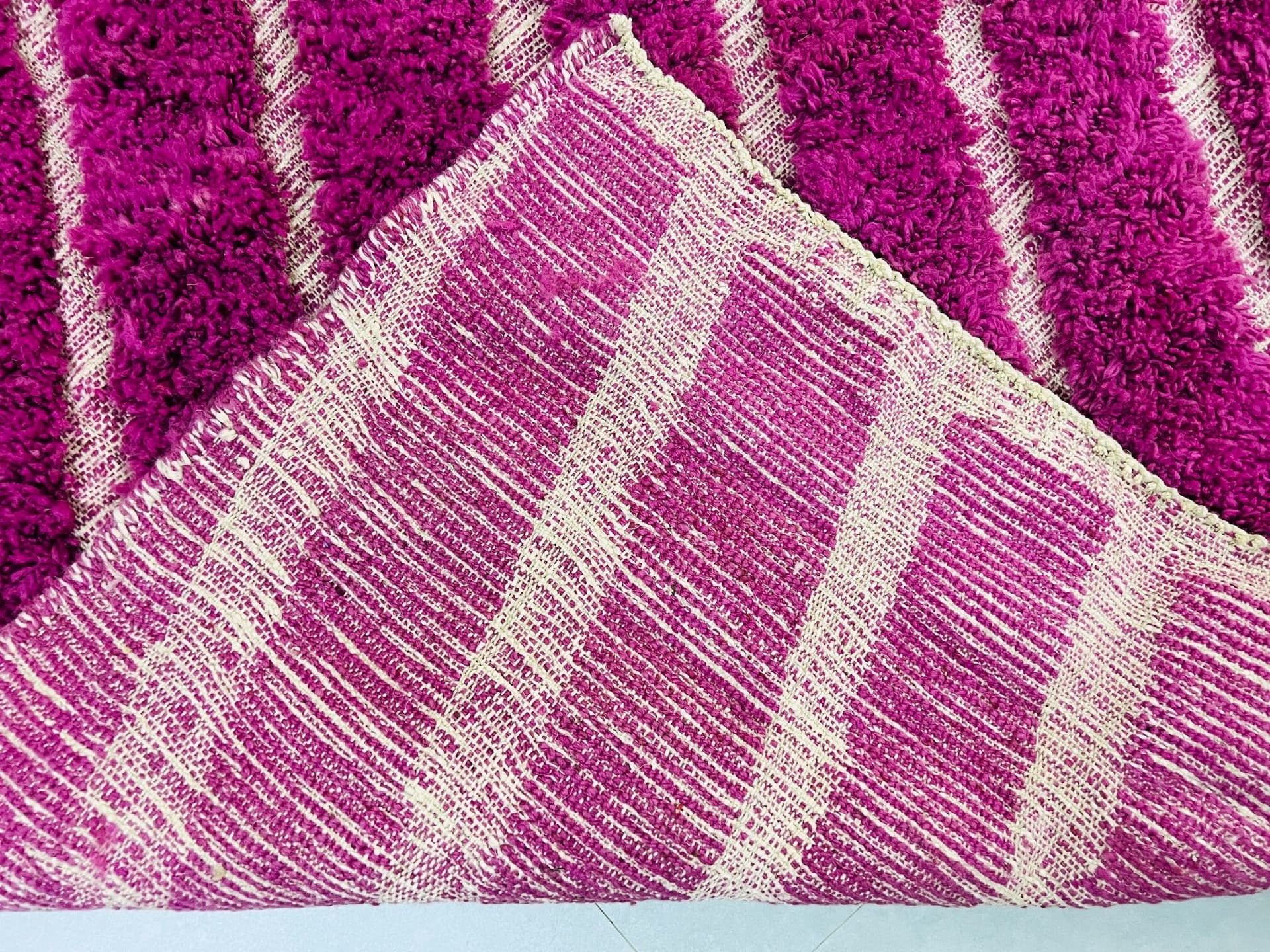 Purple Beni Ourain Rug - Moroccan Wool Rug - Berber Area Rug - Custom Rugs For Bedroom - Handmade Rugs For Living Room - Home Decor