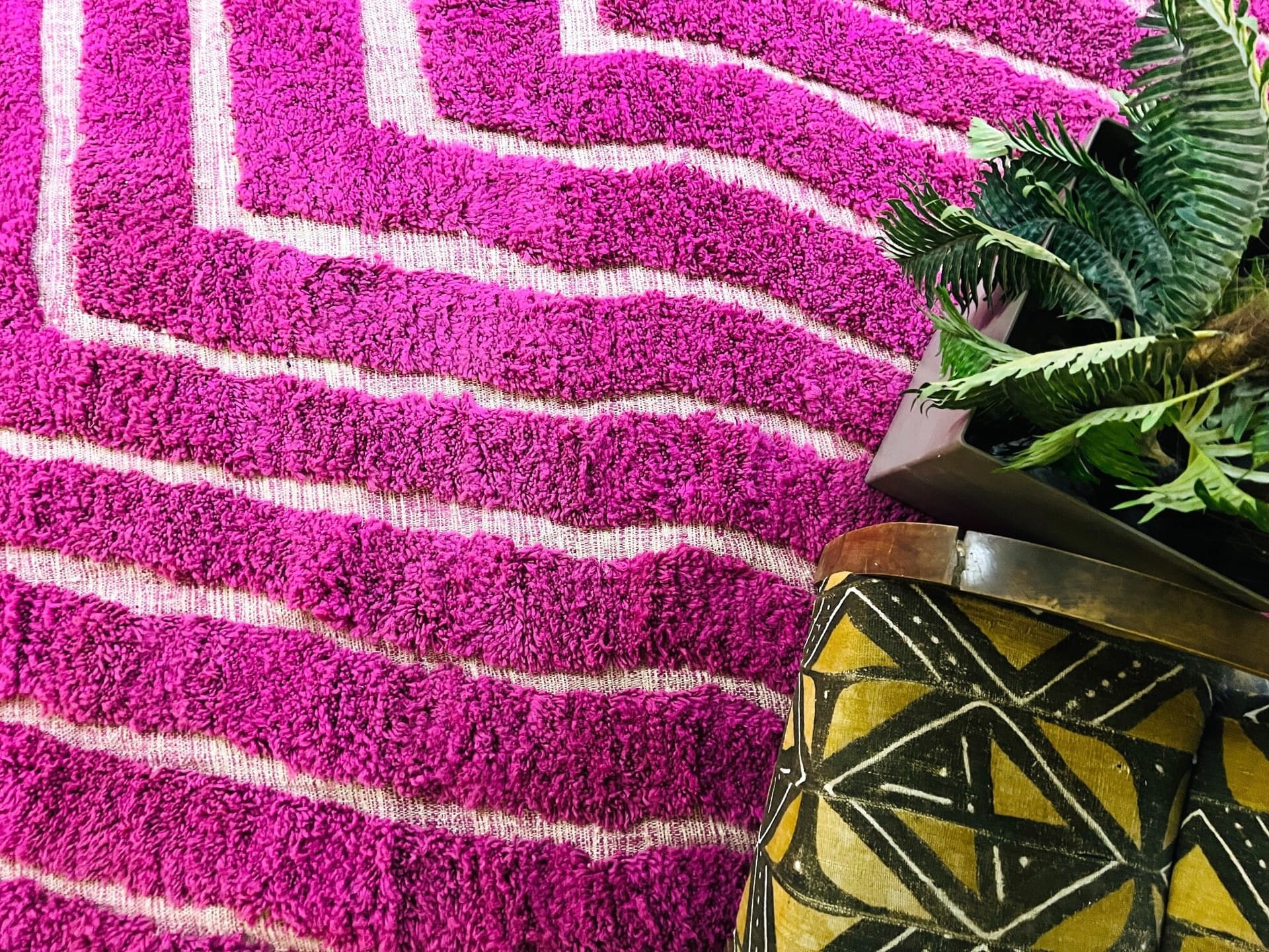 Purple Beni Ourain Rug - Moroccan Wool Rug - Berber Area Rug - Custom Rugs For Bedroom - Handmade Rugs For Living Room - Home Decor