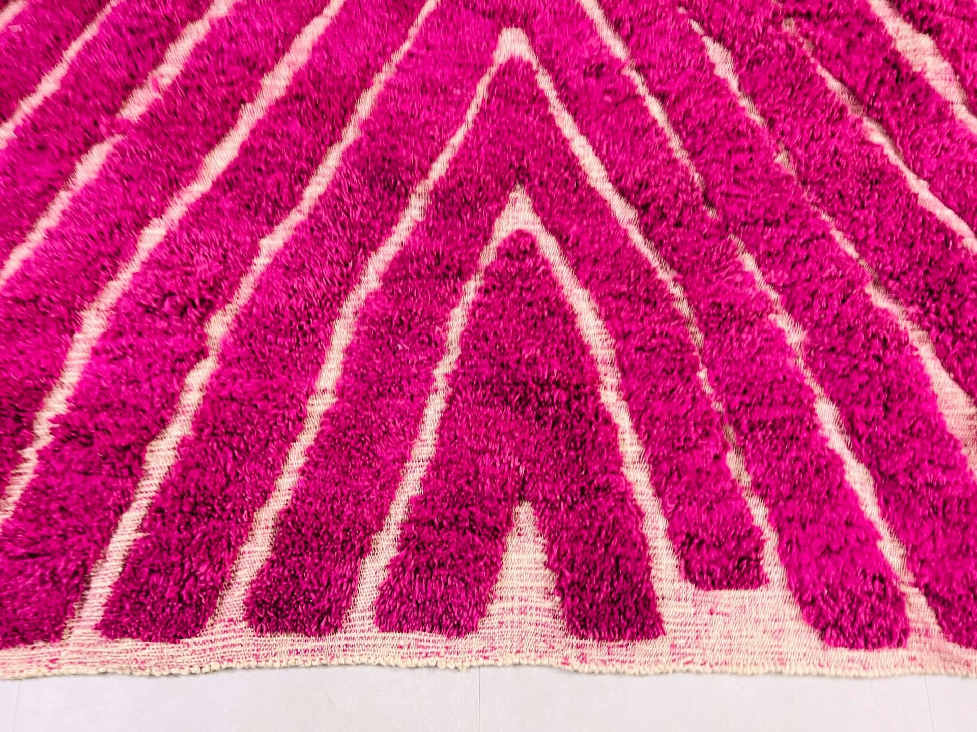Purple Beni Ourain Rug - Moroccan Wool Rug - Berber Area Rug - Custom Rugs For Bedroom - Handmade Rugs For Living Room - Home Decor