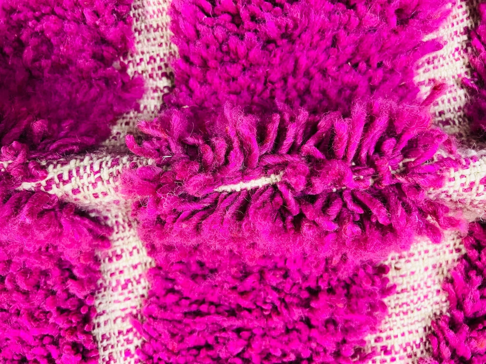 Purple Beni Ourain Rug - Moroccan Wool Rug - Berber Area Rug - Custom Rugs For Bedroom - Handmade Rugs For Living Room - Home Decor