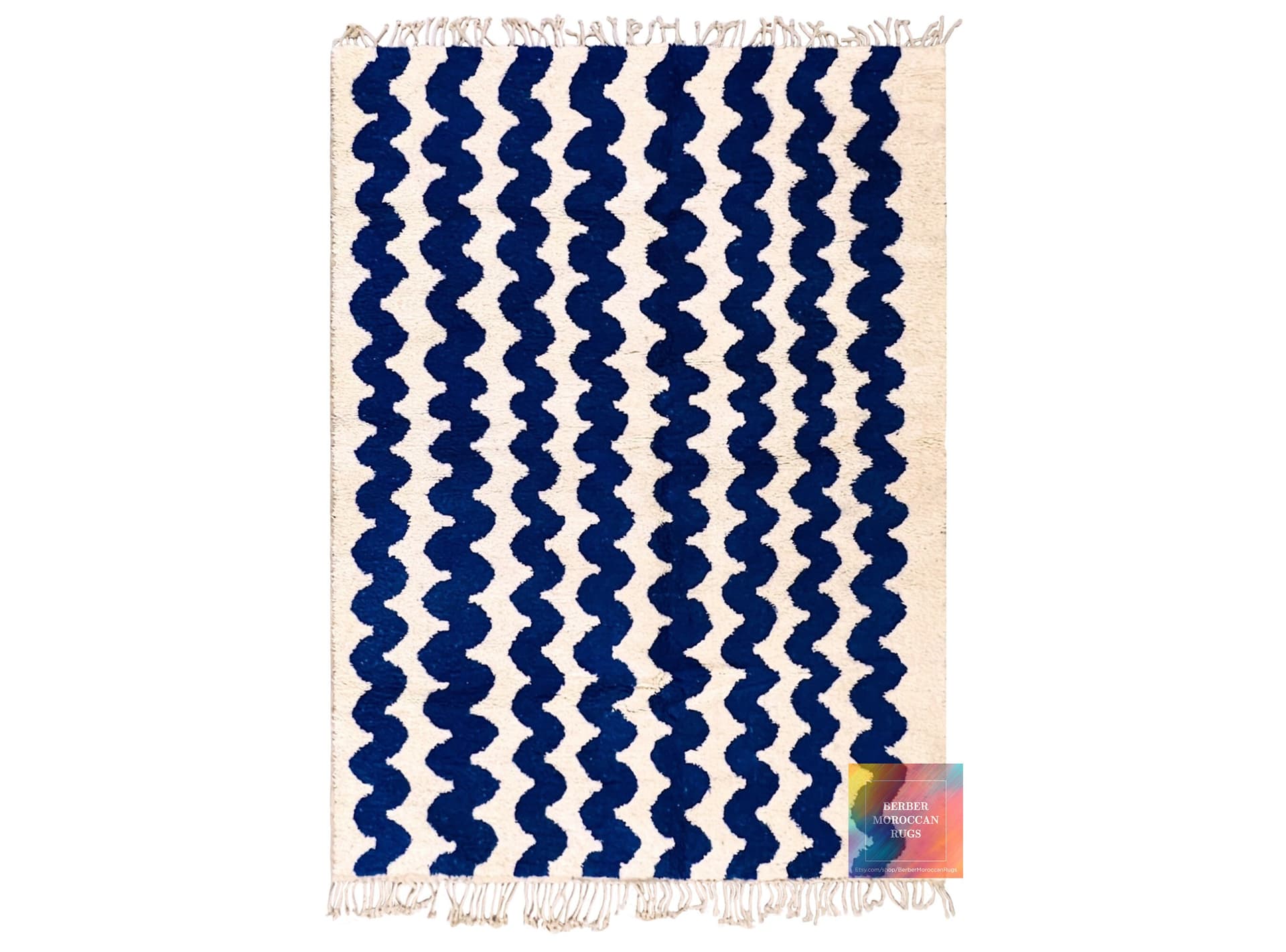 Authentic Moroccan Rug, Beni Ourain Rug, Custom Beni Ourain Rug, Large Moroccan Rug, Custom Rug, Blue Rug, Handmade wool Rug, Berber Carpet