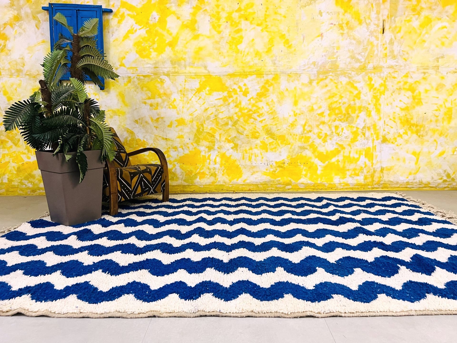 Authentic Moroccan Rug, Beni Ourain Rug, Custom Beni Ourain Rug, Large Moroccan Rug, Custom Rug, Blue Rug, Handmade wool Rug, Berber Carpet