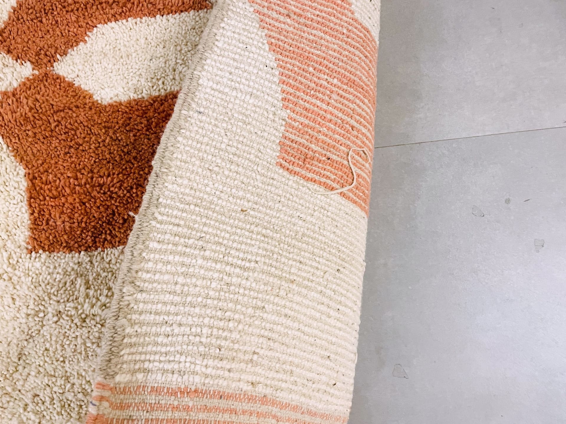 Terracotta Geometric Beni Ourain Rug