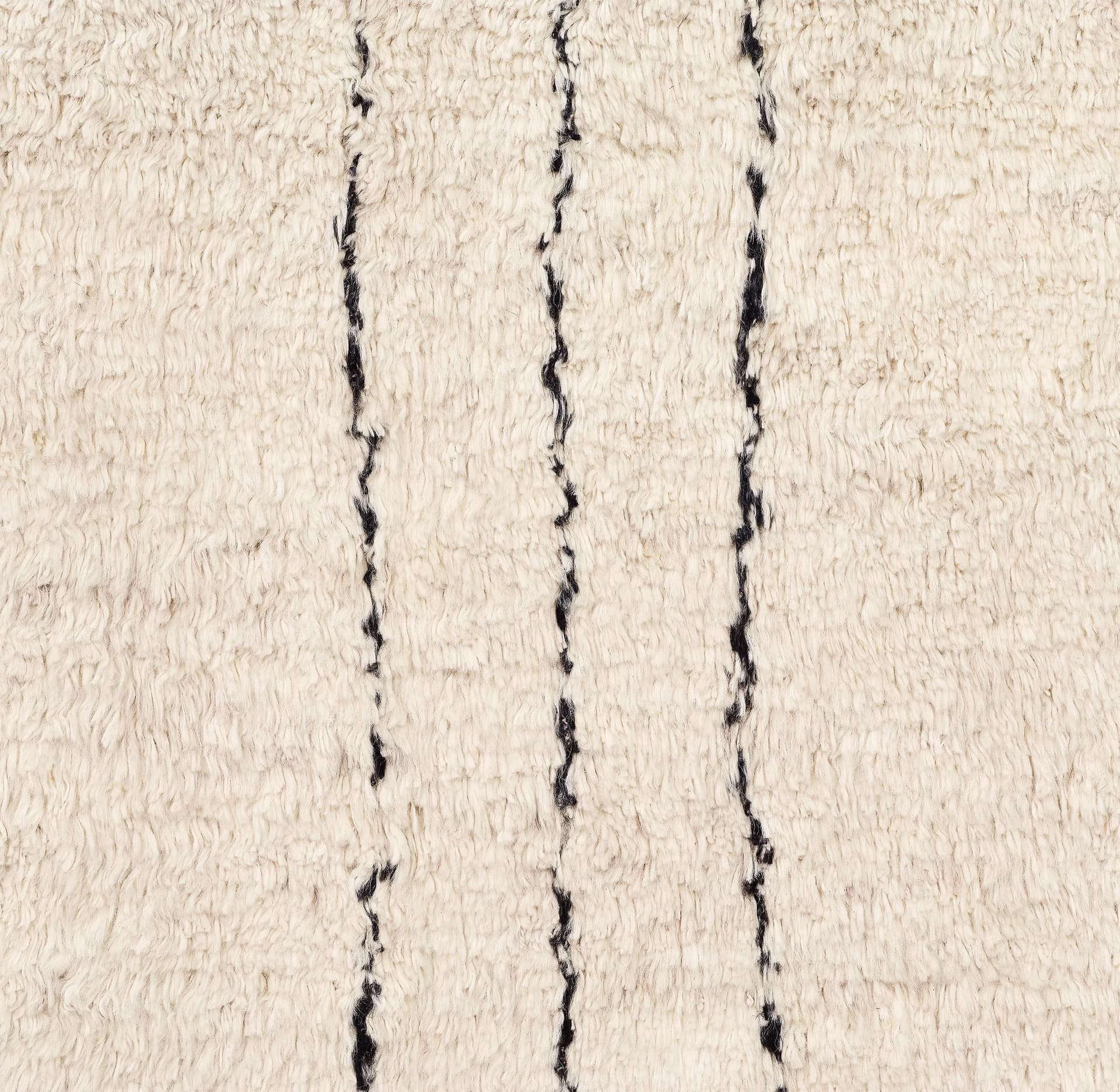 Ivory Linear Beni Ourain Rug