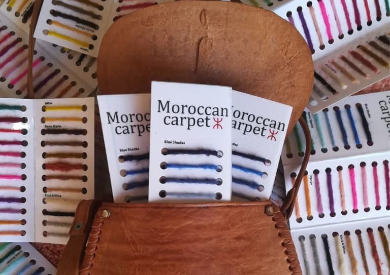 Yarn Sample Pack For Moroccan rug - Explore Textures and Colors for Your Next Project