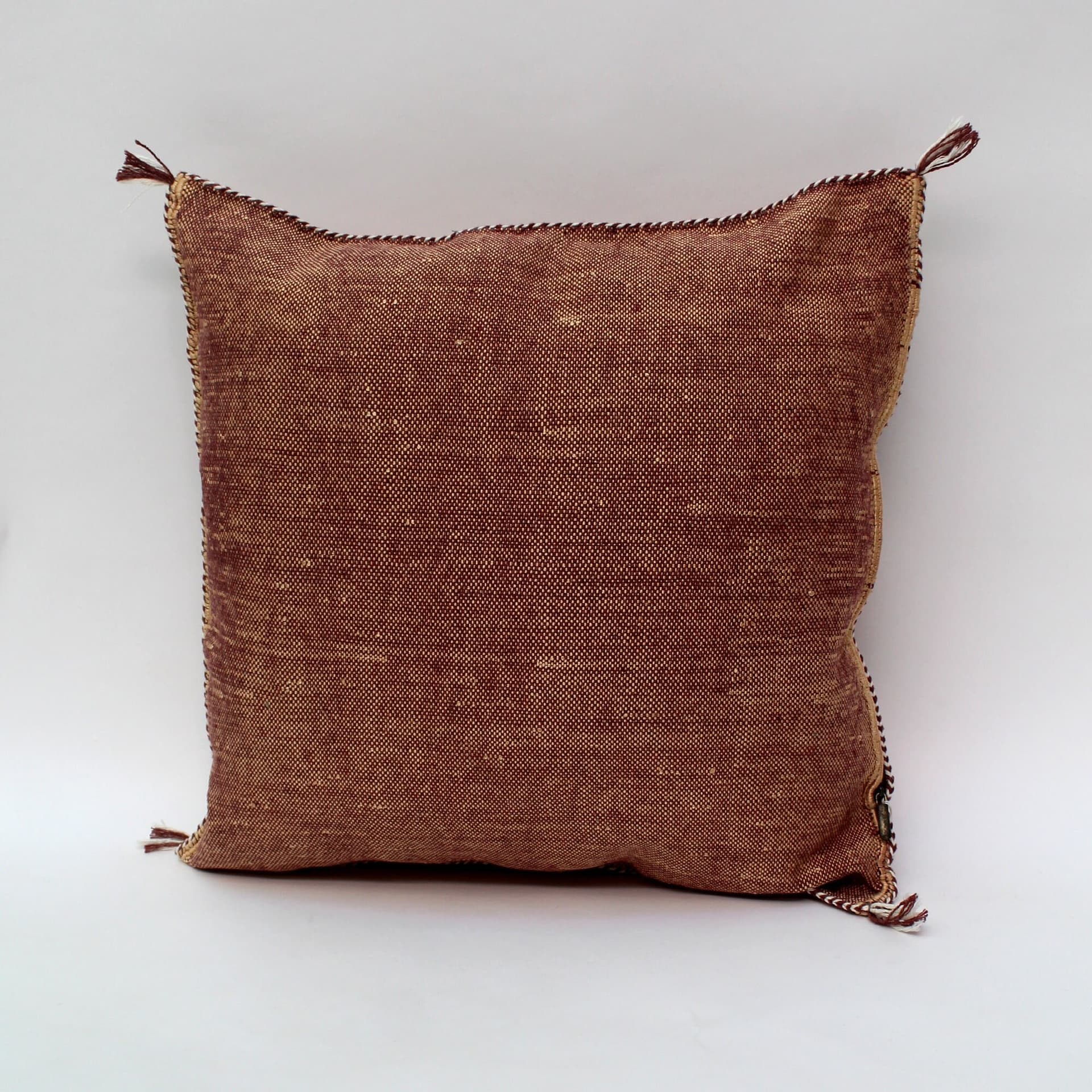 Bronze Pillows silk All sizes ,Pillow Cactus Silk, Brown Lumbar Cushion Handmade Silk Decorative Pillow, Moroccan Sabra Decorative Cushion