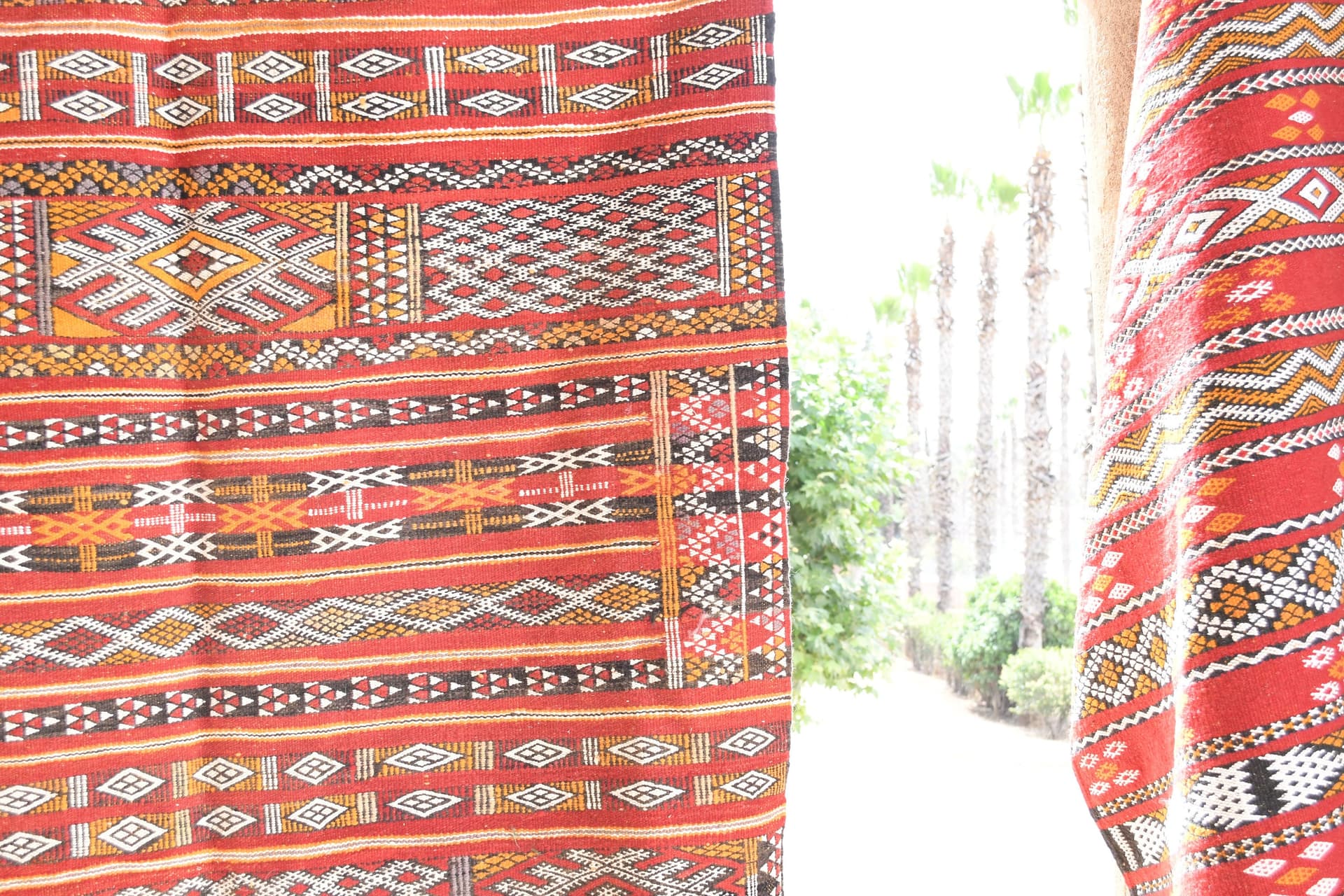 Moroccan Rug Zemmour 8x10 Wool Multicolor Red Ivory Tribal Boho Living Room Berber