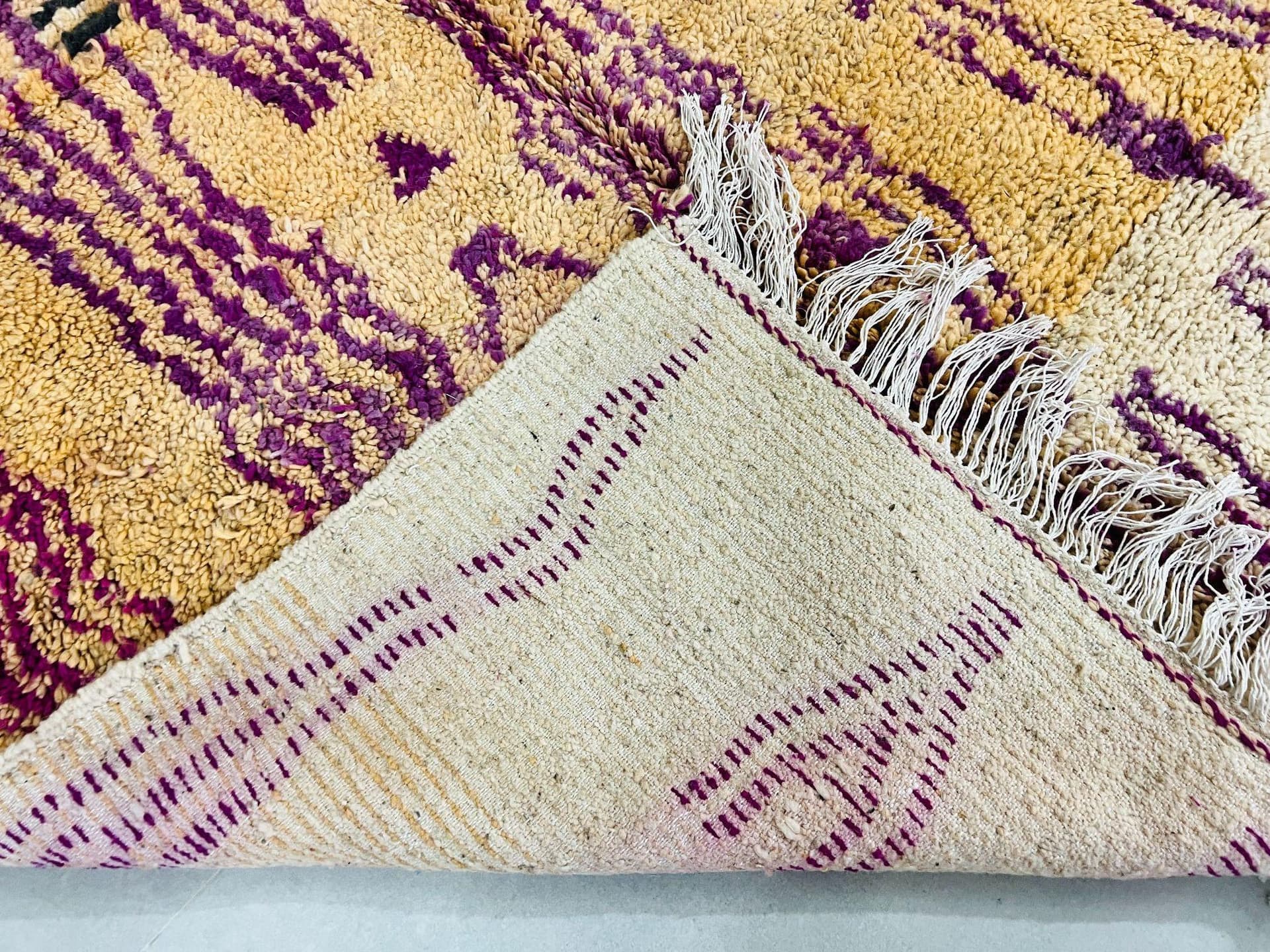 Multicolor Striped Beni Ourain Rug