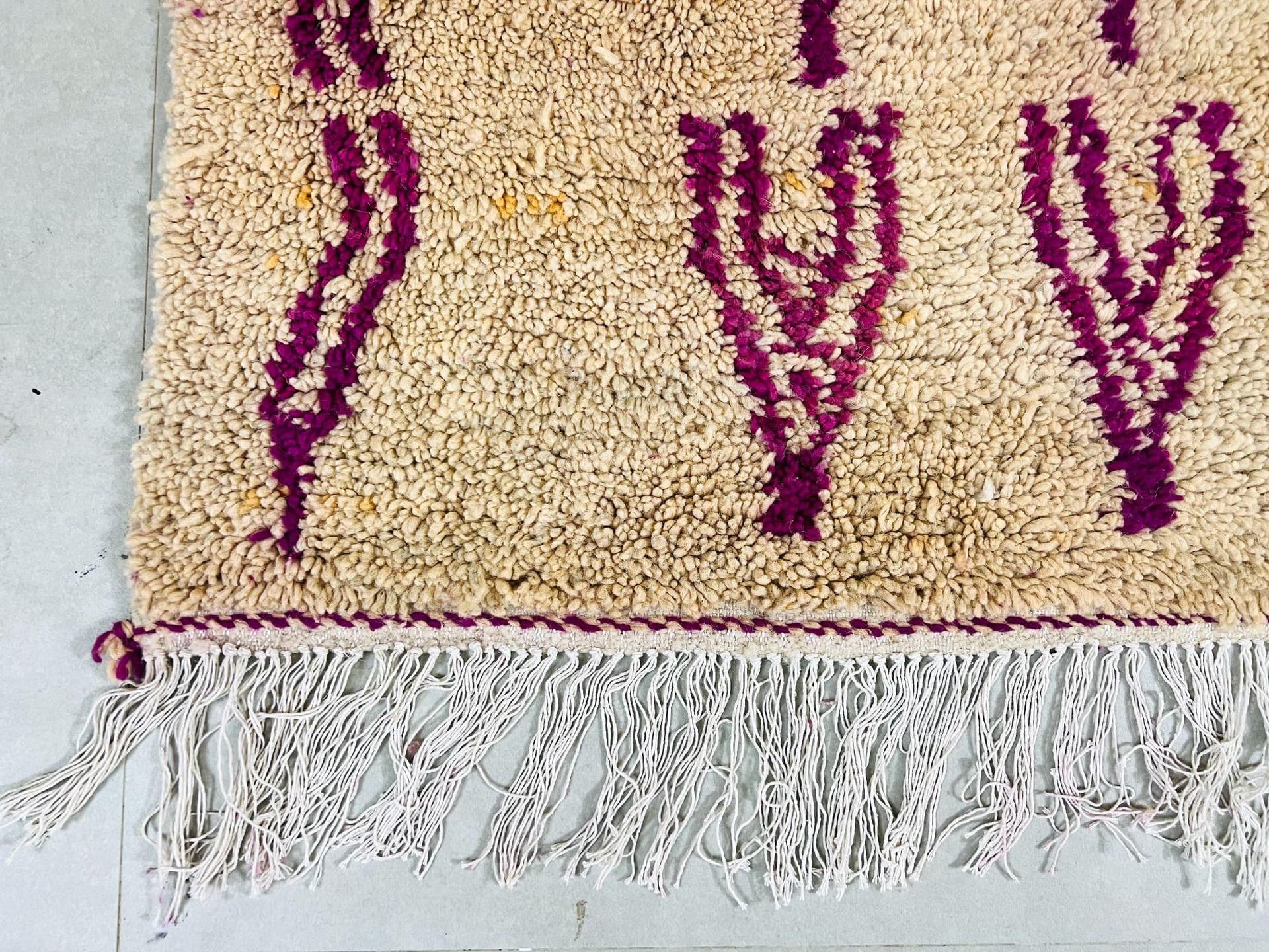 Multicolor Striped Beni Ourain Rug
