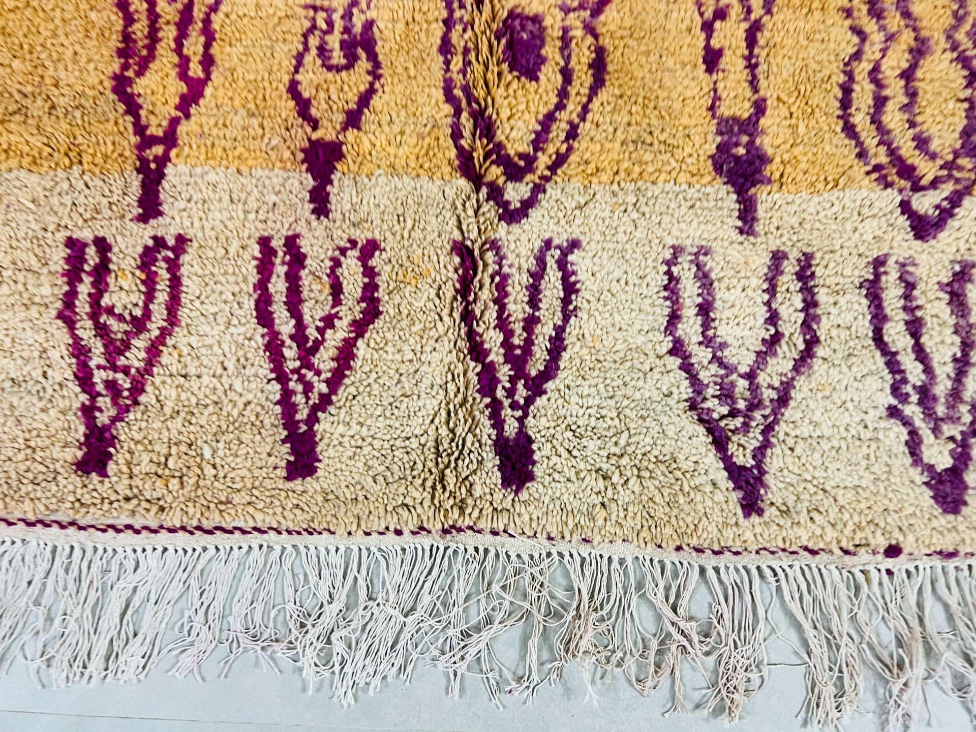 Multicolor Striped Beni Ourain Rug