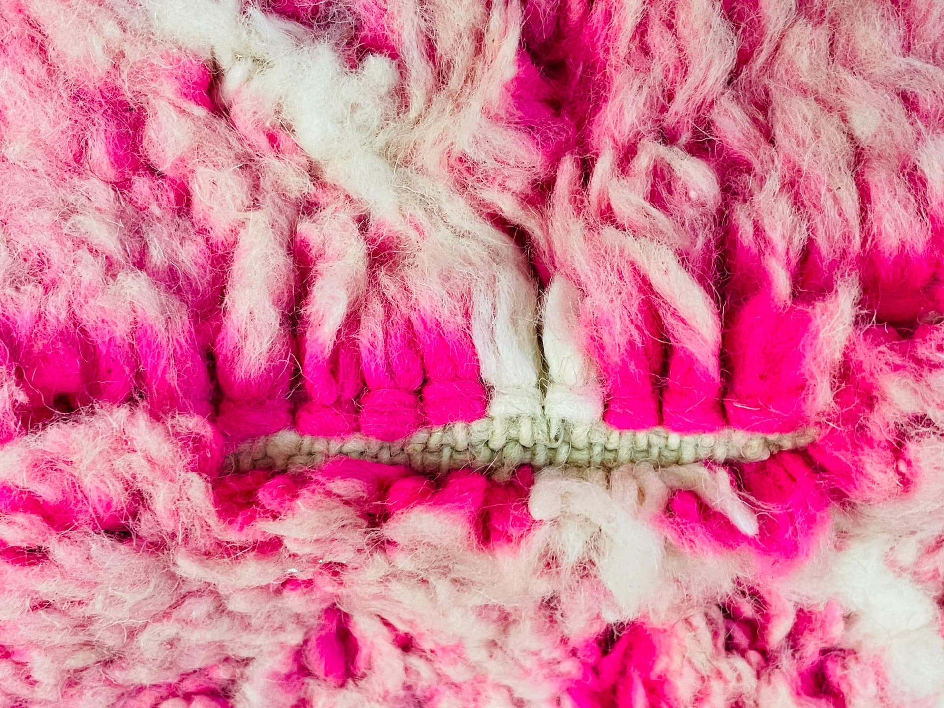 Pink Shag Beni Ourain Rug