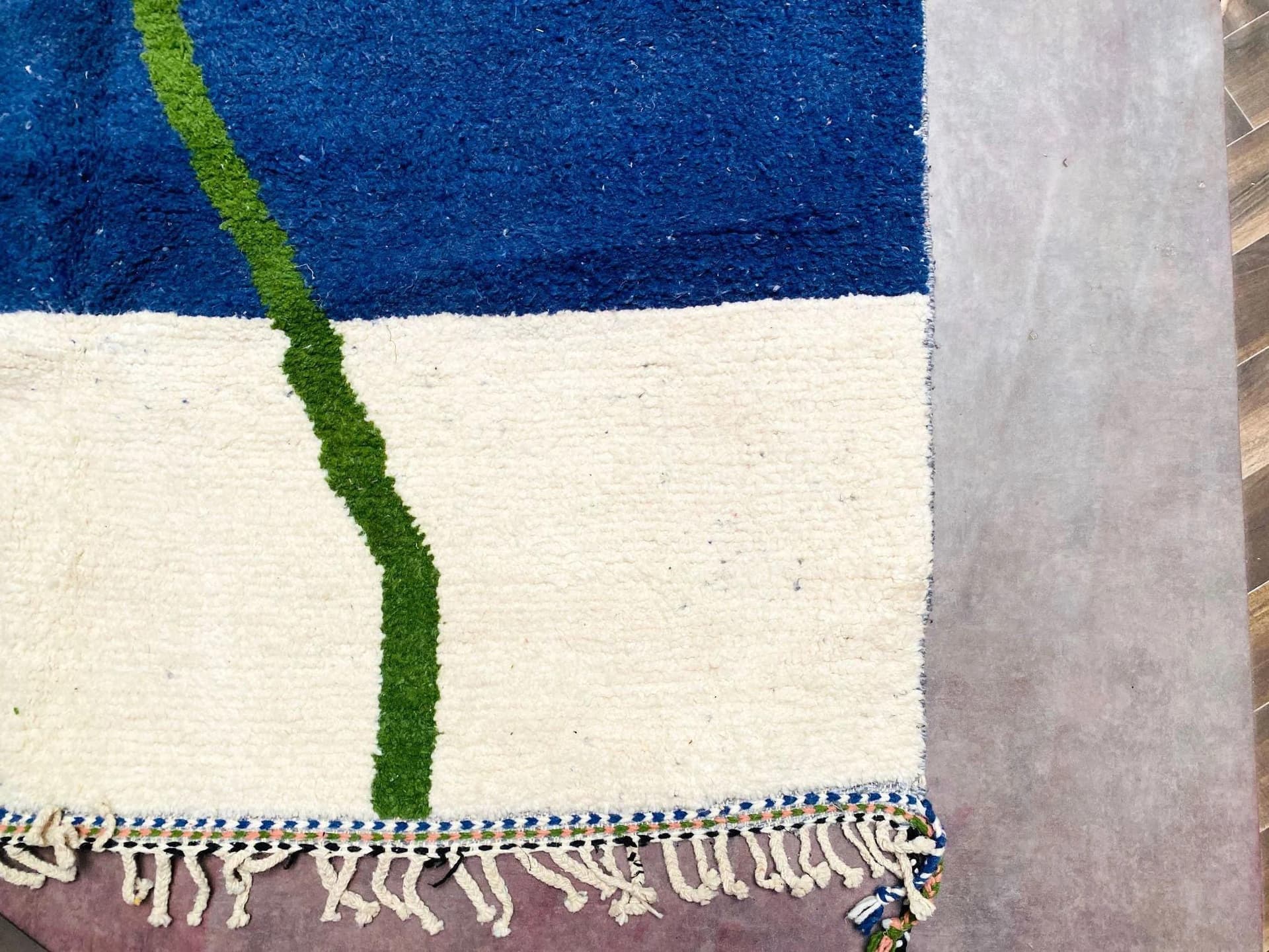 Coral Diagonal Beni Ourain Rug