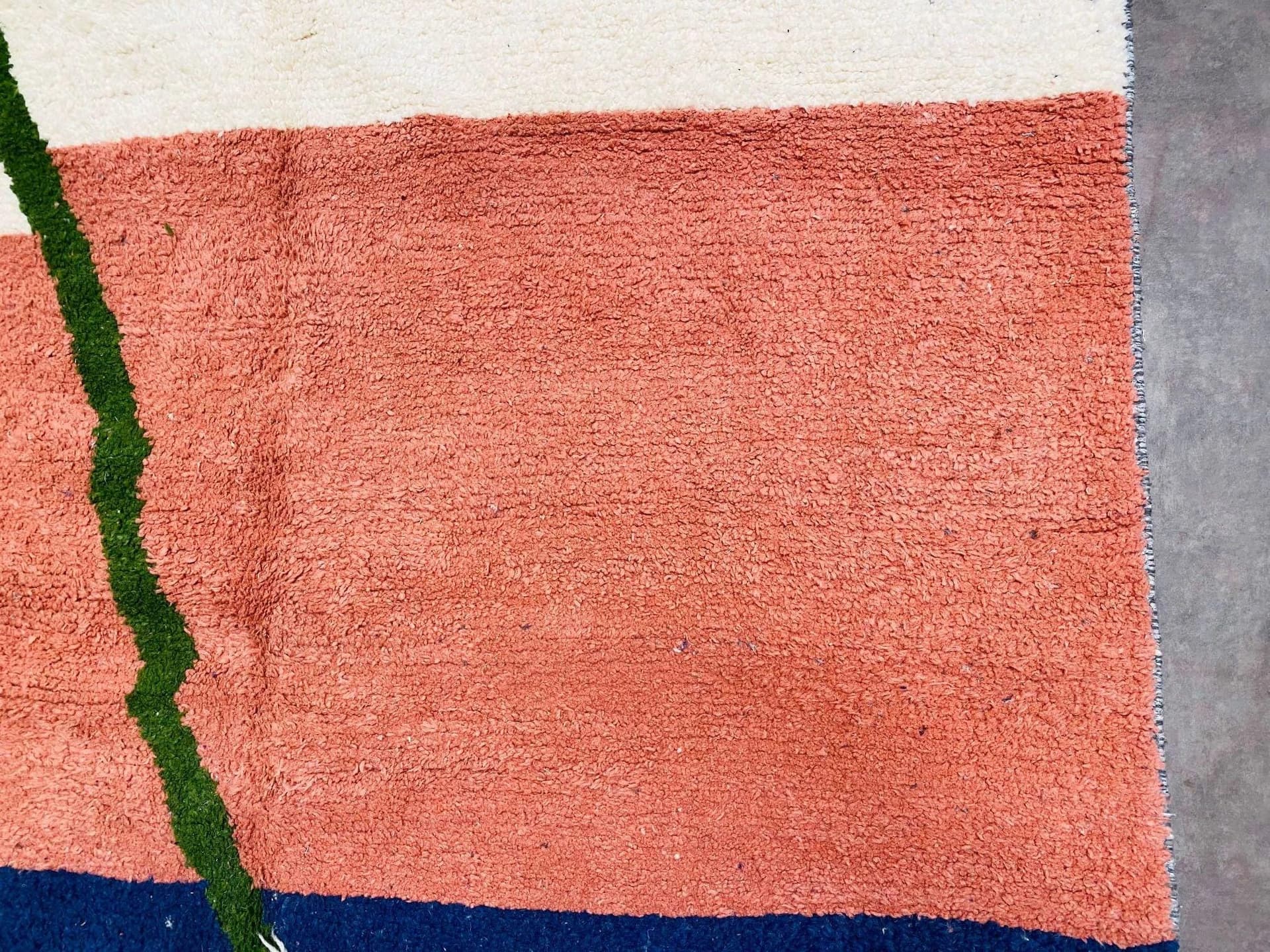 Coral Diagonal Beni Ourain Rug