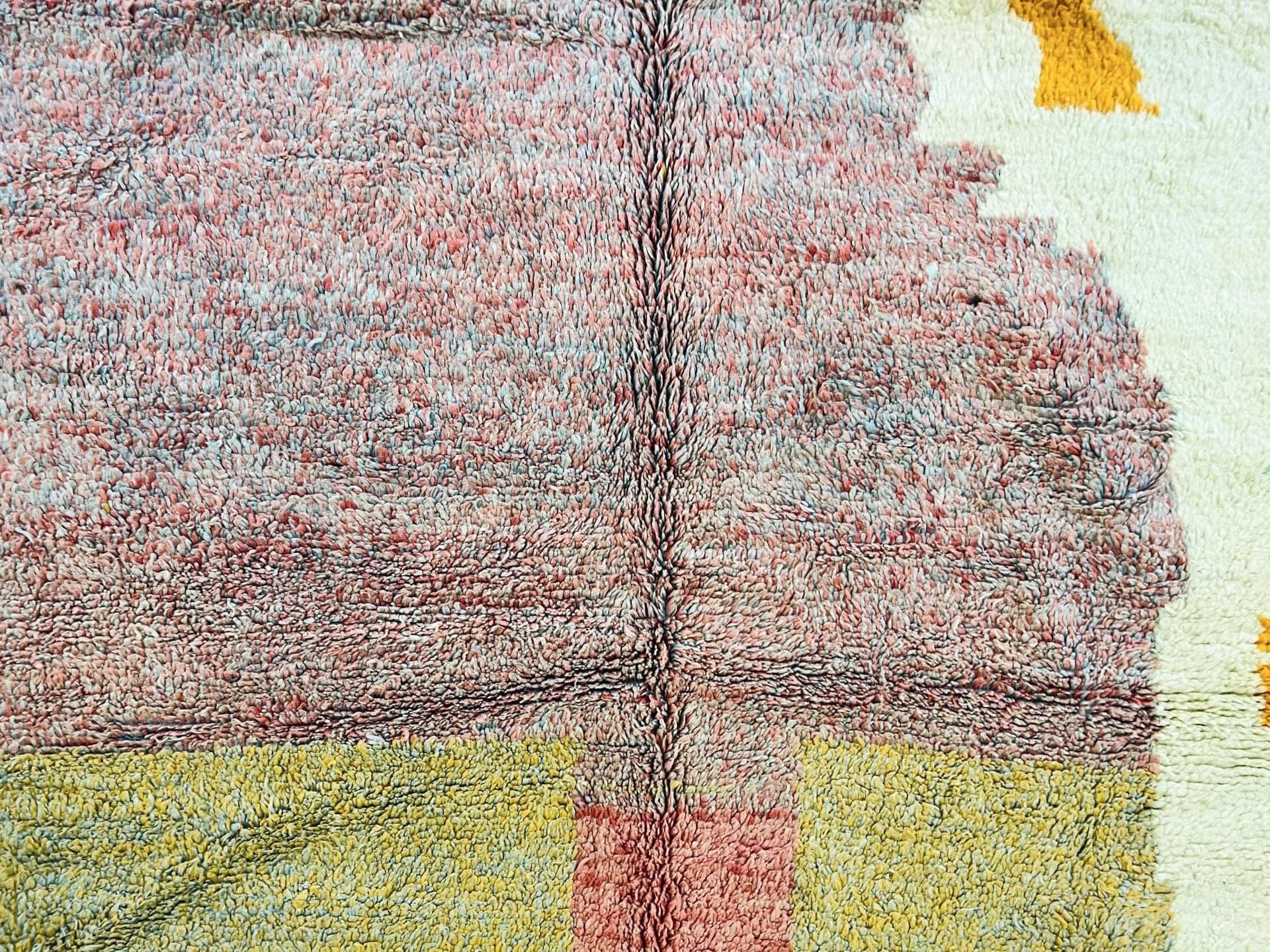 Multicolor Patchwork Shag Rug