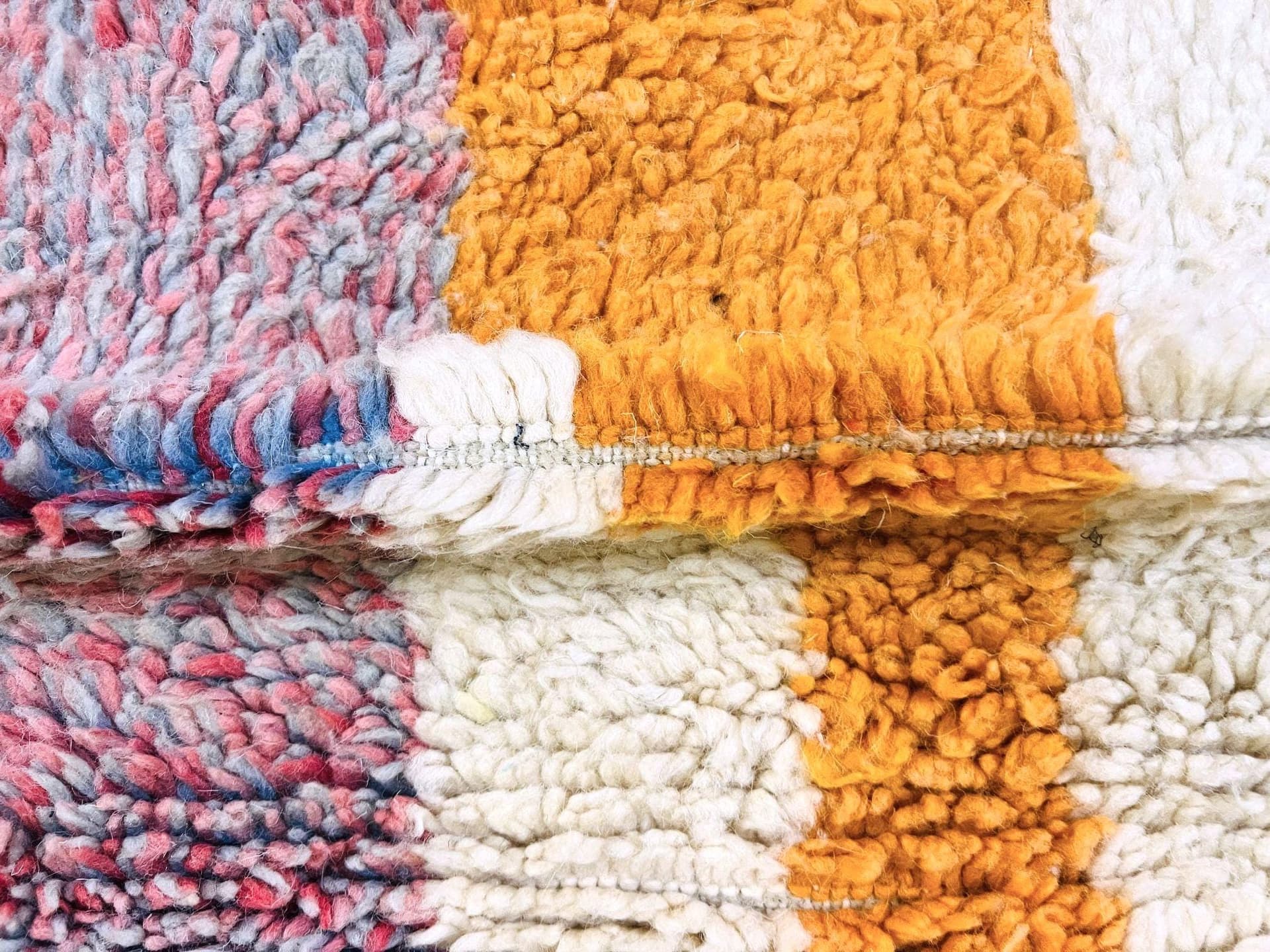 Multicolor Patchwork Shag Rug