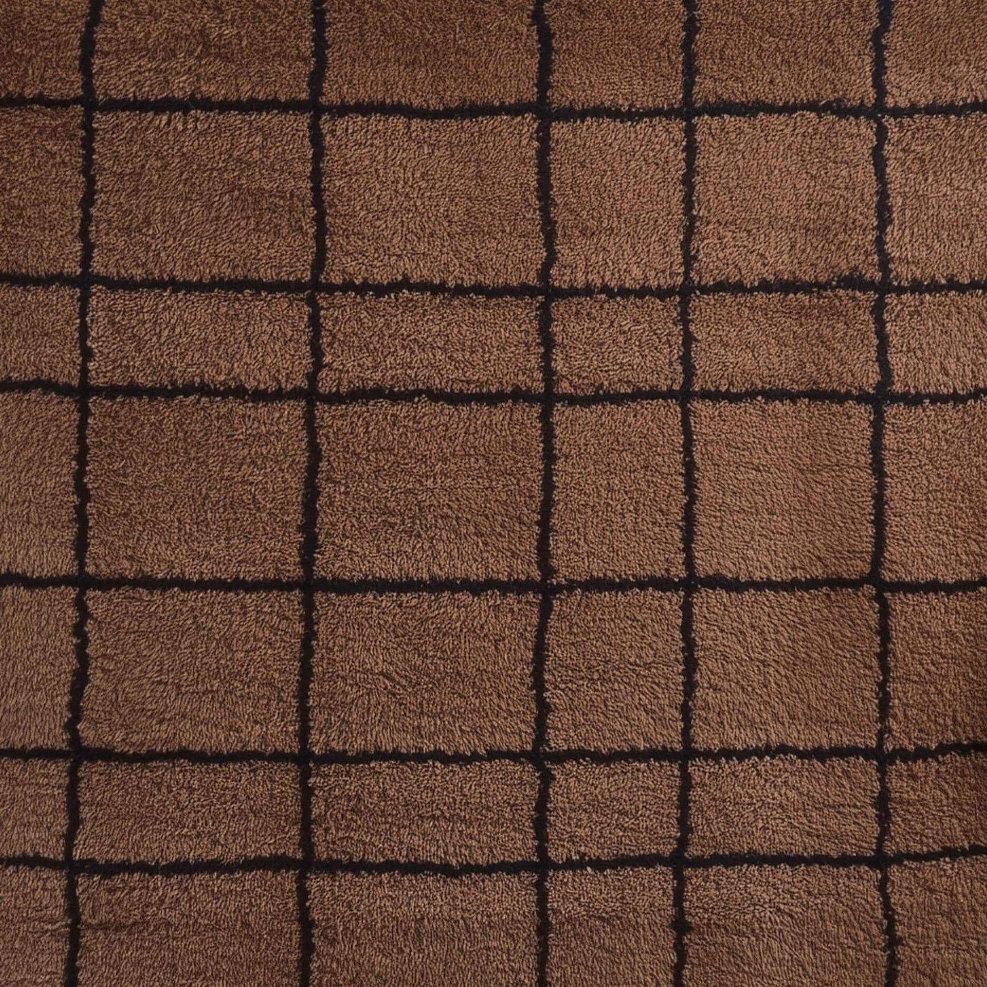 Moroccan grid rug - Handmade berber rug - Custom area rug - Beni ourain rug brown - Living room rug - Moroccan rug - Brown rug wool