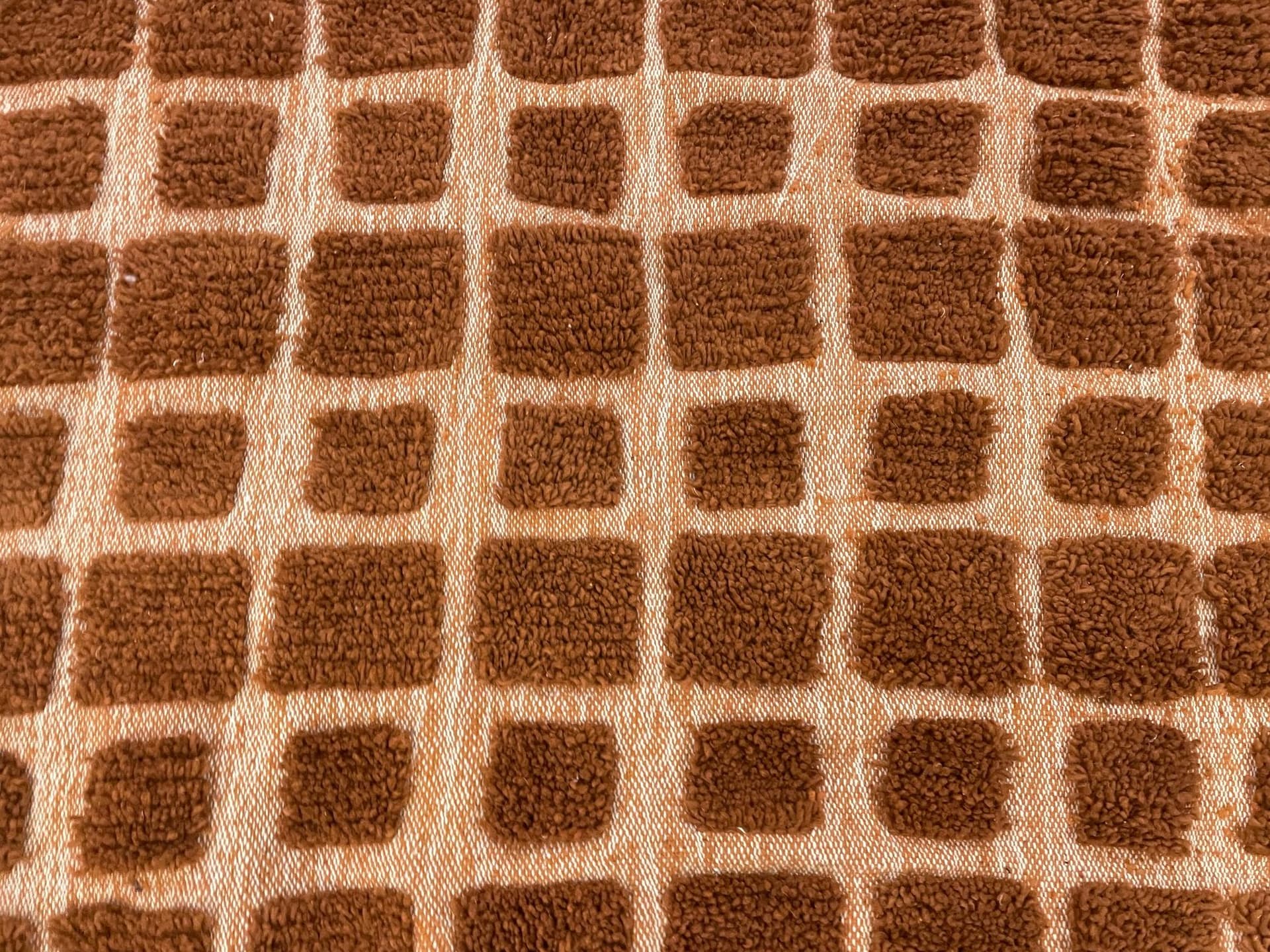 Brown Block Beni Ourain Rug