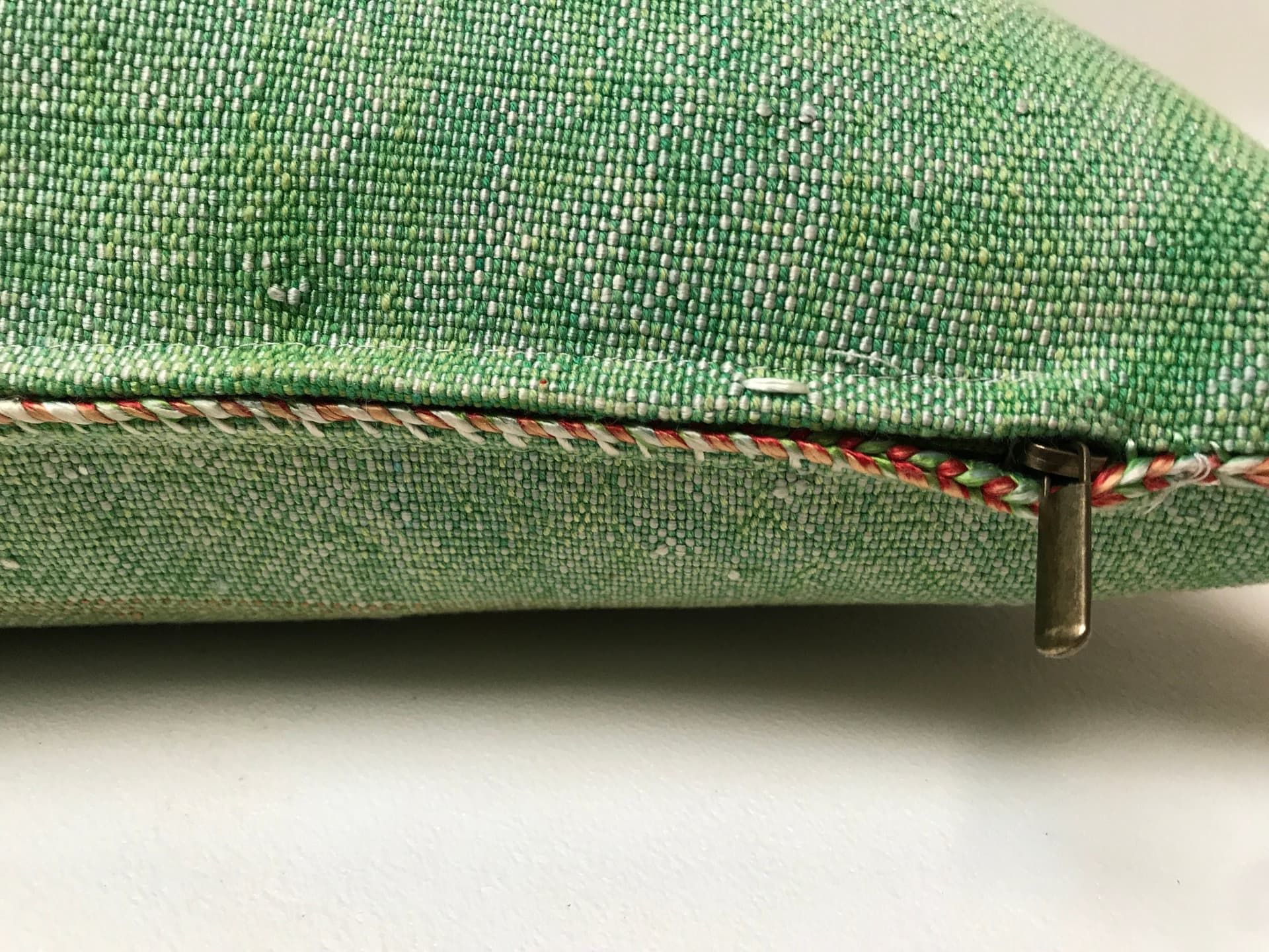 Green silk pillow, Moroccan Sabra cushion, handmade cactus silk pillow, Berber Sabra cushion, Pillow Throw, Moroccan Lumbar Sabra Cushion