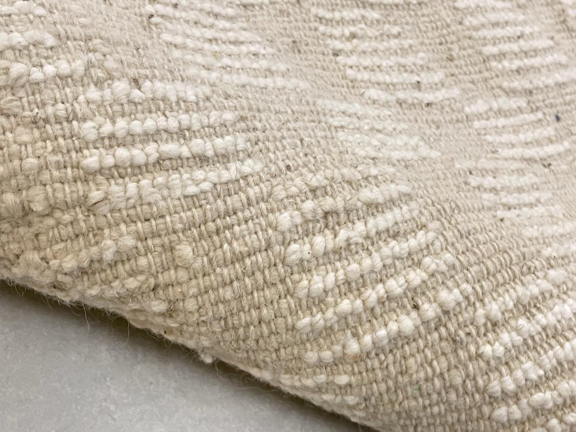 Ivory Checkered Beni Ourain Rug