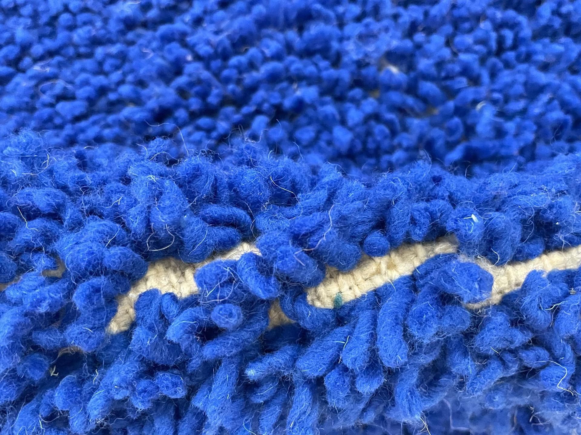 Blue Ivory Splash Beni Ourain Rug
