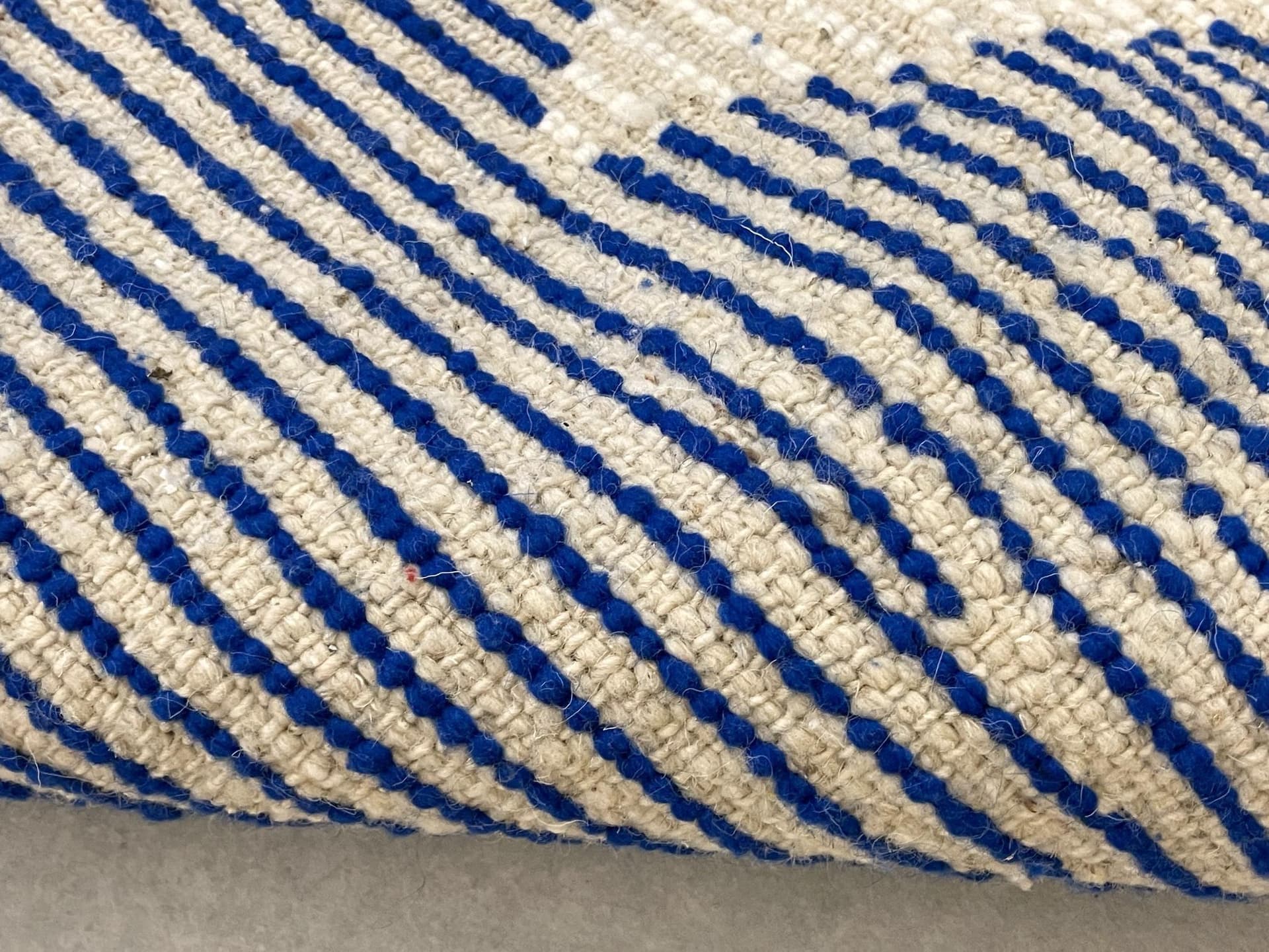 Blue Ivory Splash Beni Ourain Rug