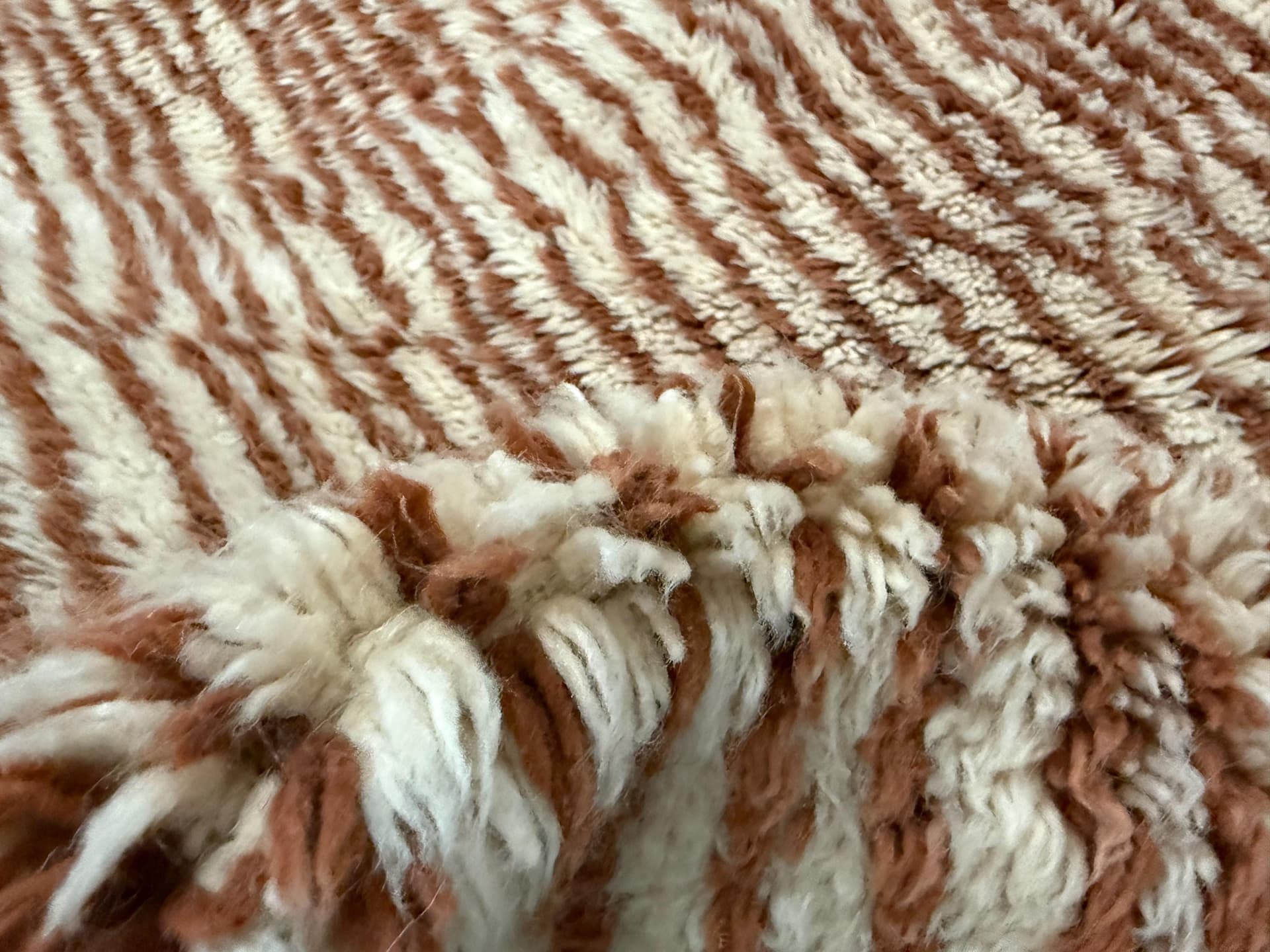 Brown Vertical Stripe Rug