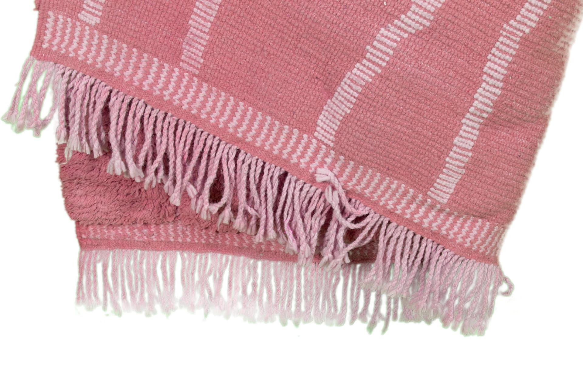 Pink Organic Line Beni Mrirt Rug