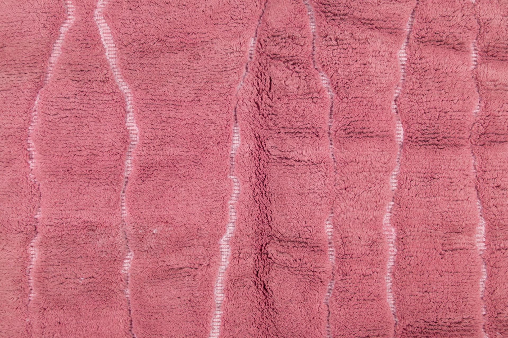 Pink Organic Line Beni Mrirt Rug