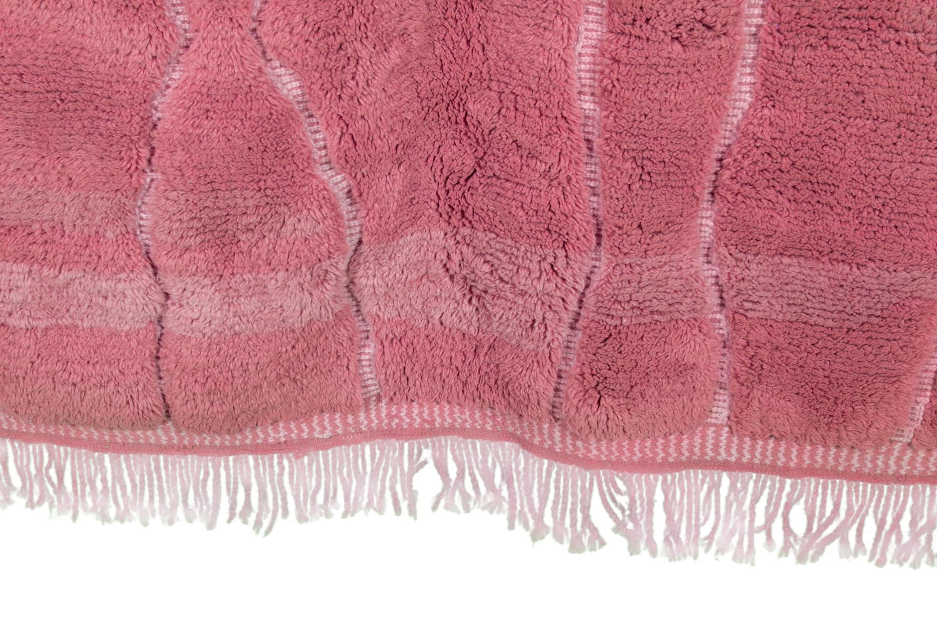 Pink Organic Line Beni Mrirt Rug