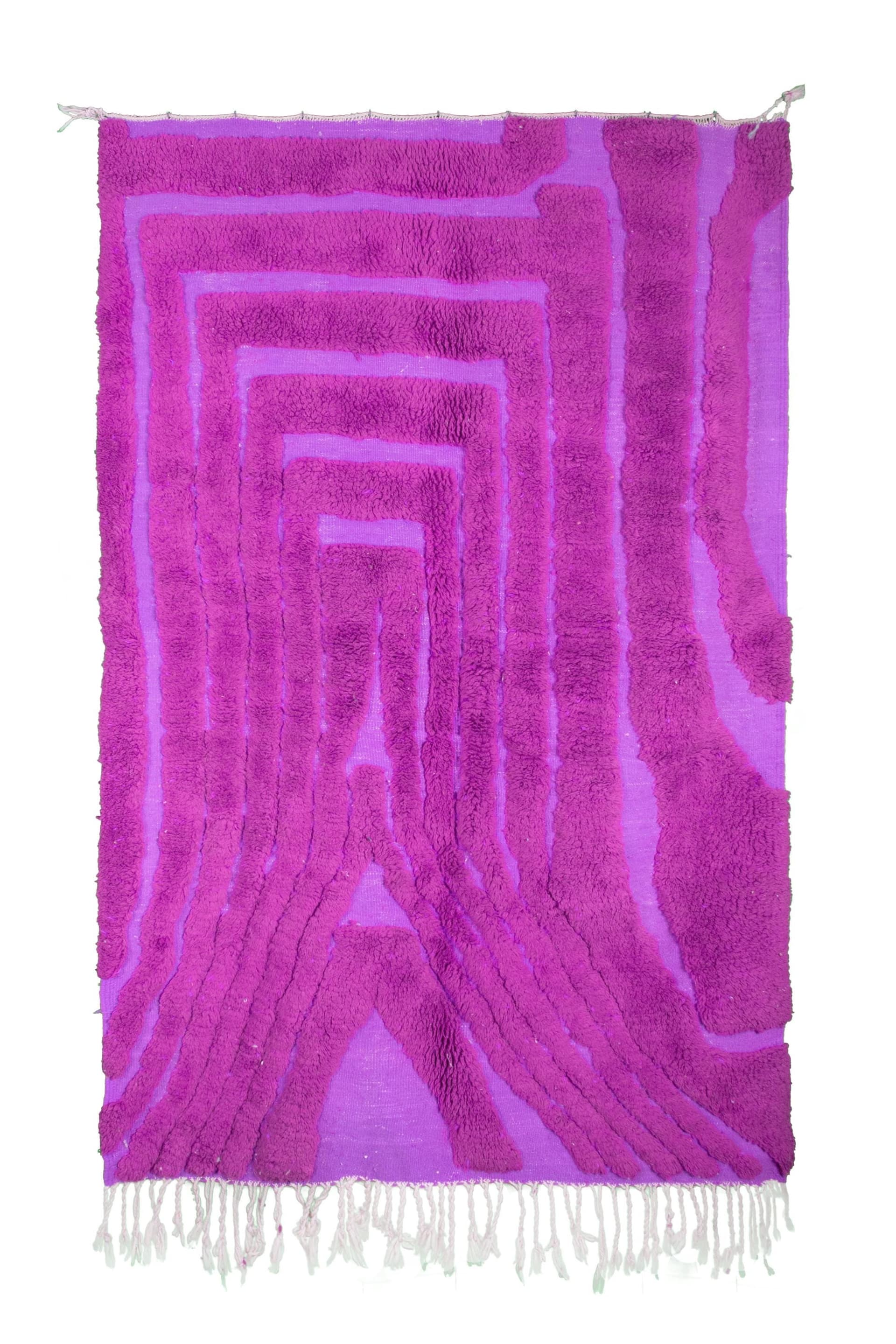 Purple Maze Beni Mrirt Rug