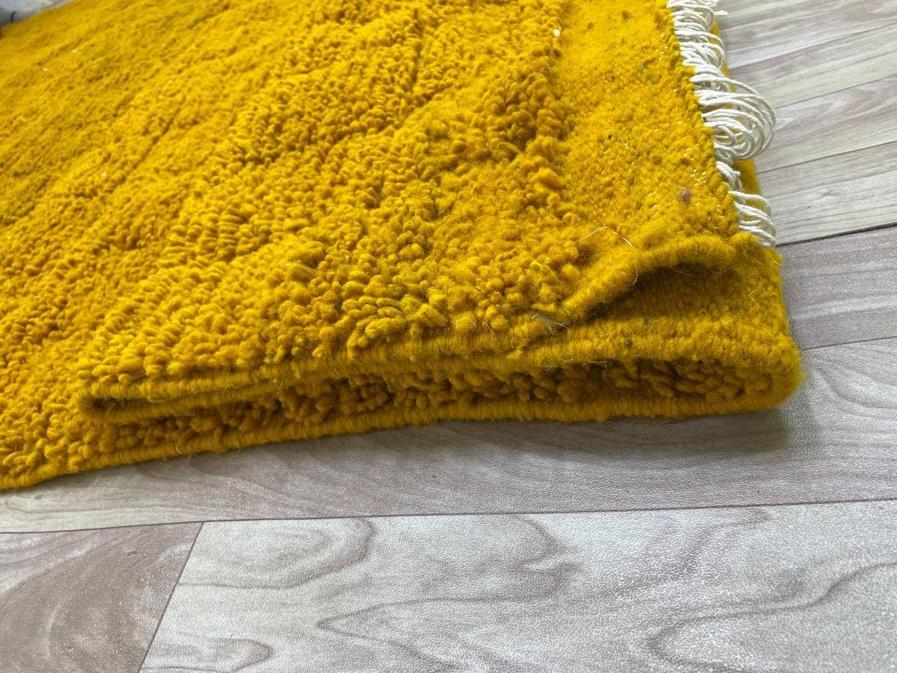 Mustard Grid Beni Mrirt Rug
