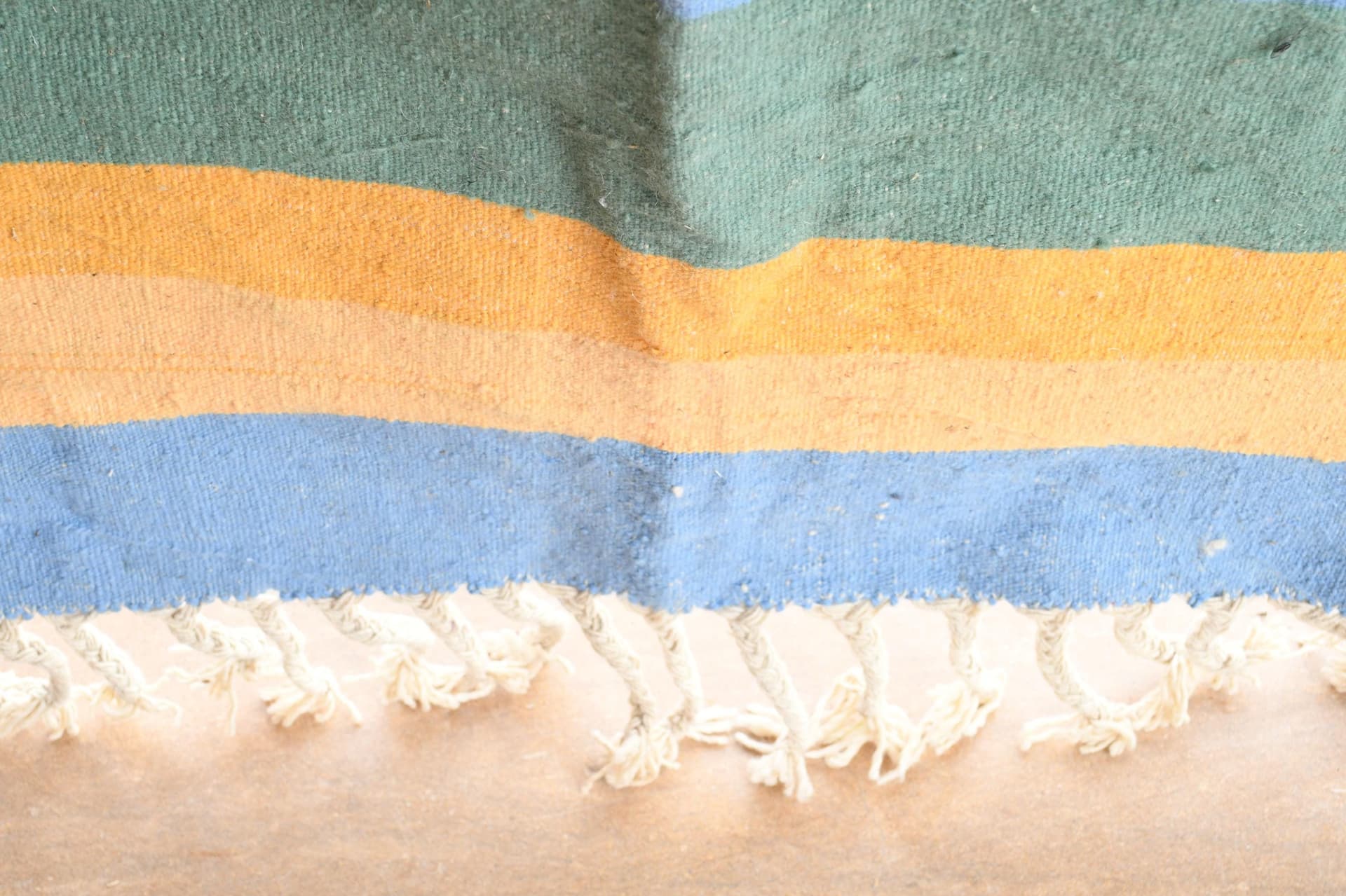 Multicolor Striped Diamond Kilim Rug