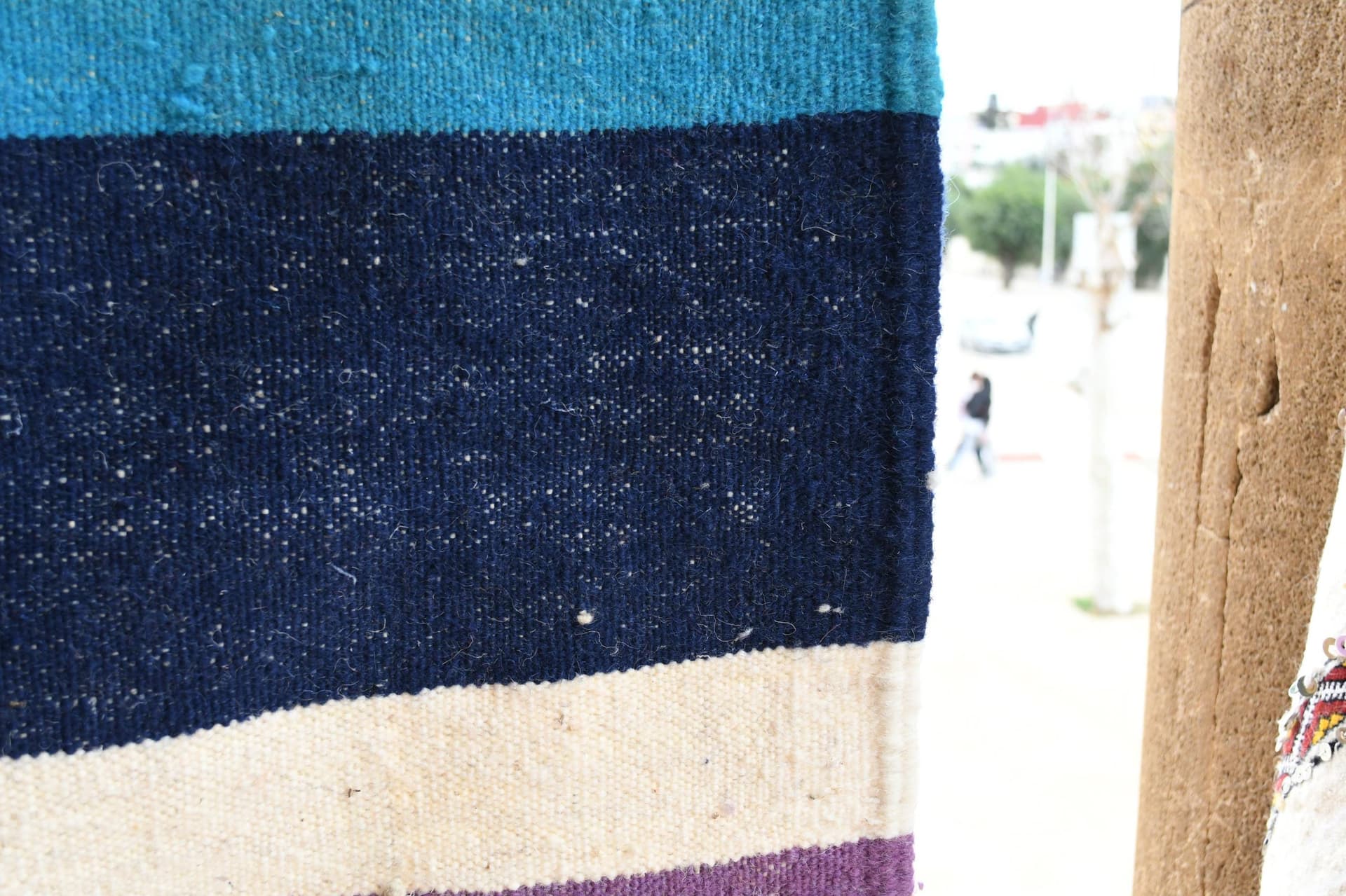Purple Stripe Kilim Taznakht Rug