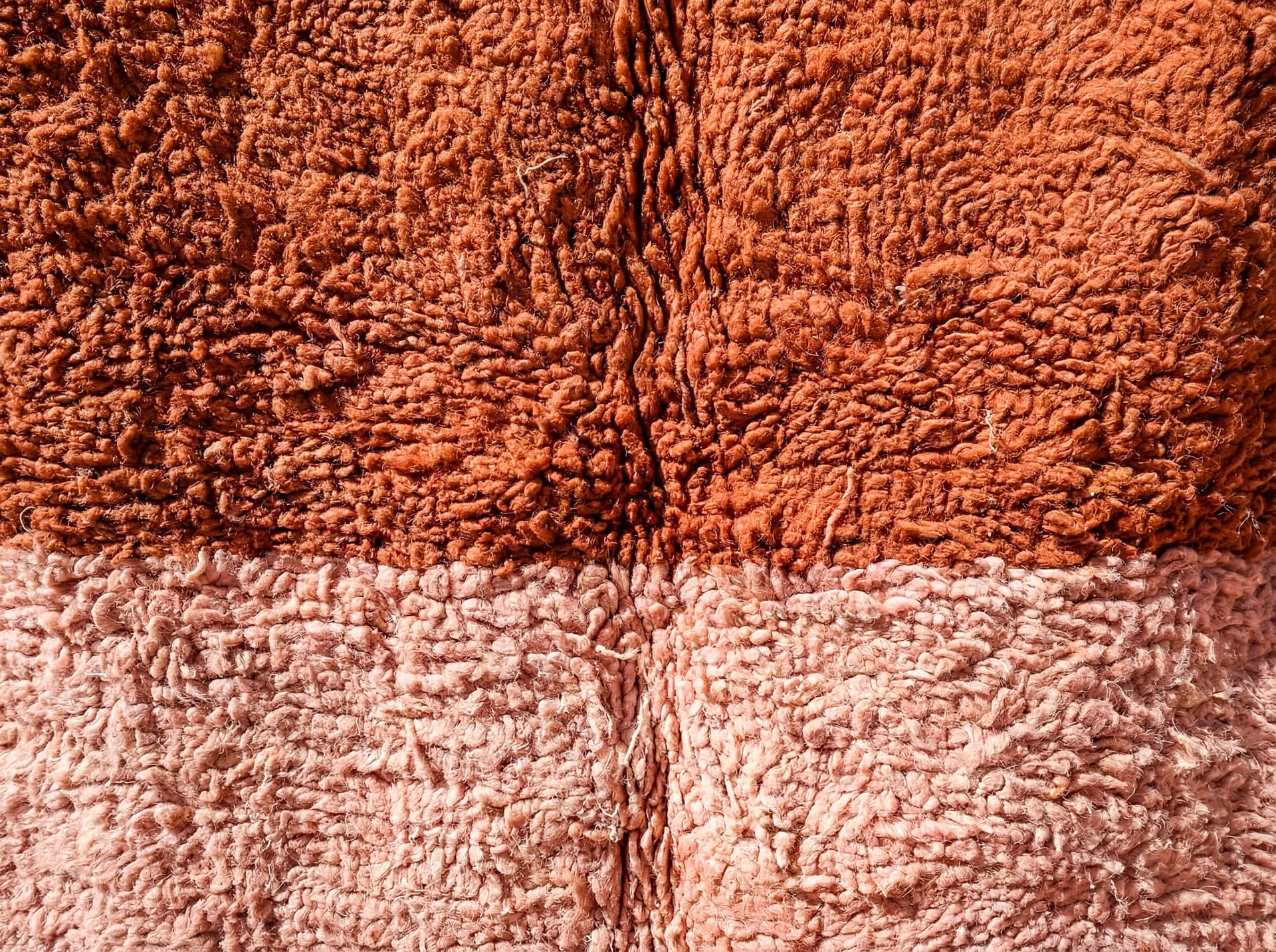 Terracotta Split Beni Ourain Rug