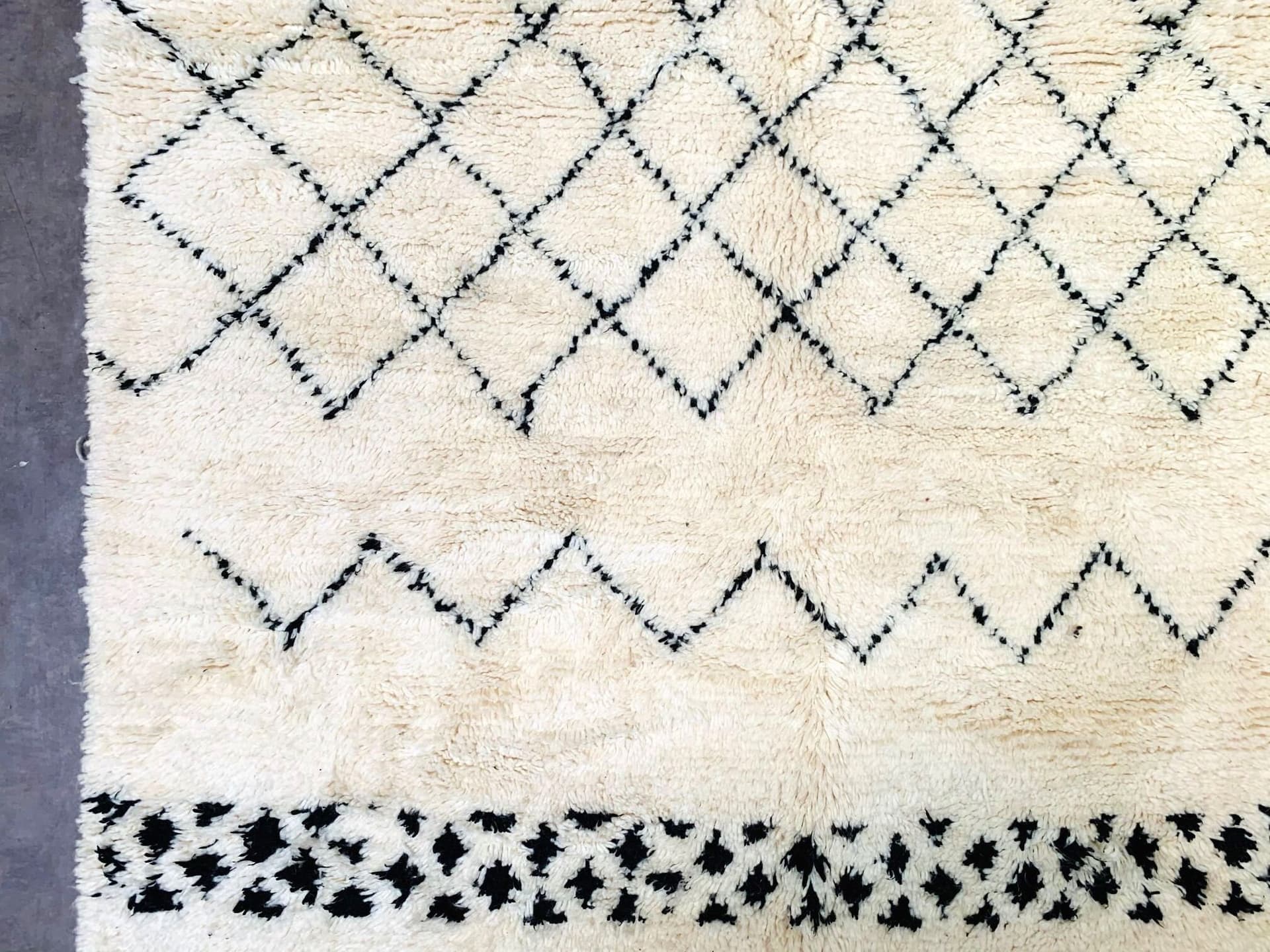 Beni ourain rug, Authentic Moroccan rug, Berber carpet, Genuine Wool rug, Handmade rug, Beni ourain style, Area rug, Tapis berbere, Teppich