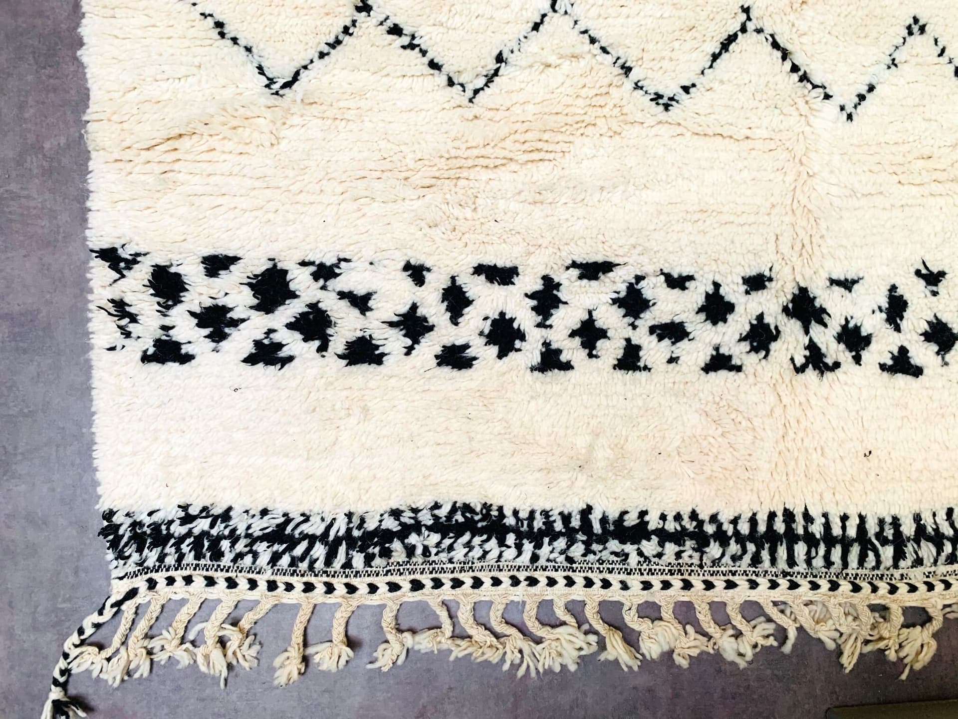 Beni ourain rug, Authentic Moroccan rug, Berber carpet, Genuine Wool rug, Handmade rug, Beni ourain style, Area rug, Tapis berbere, Teppich