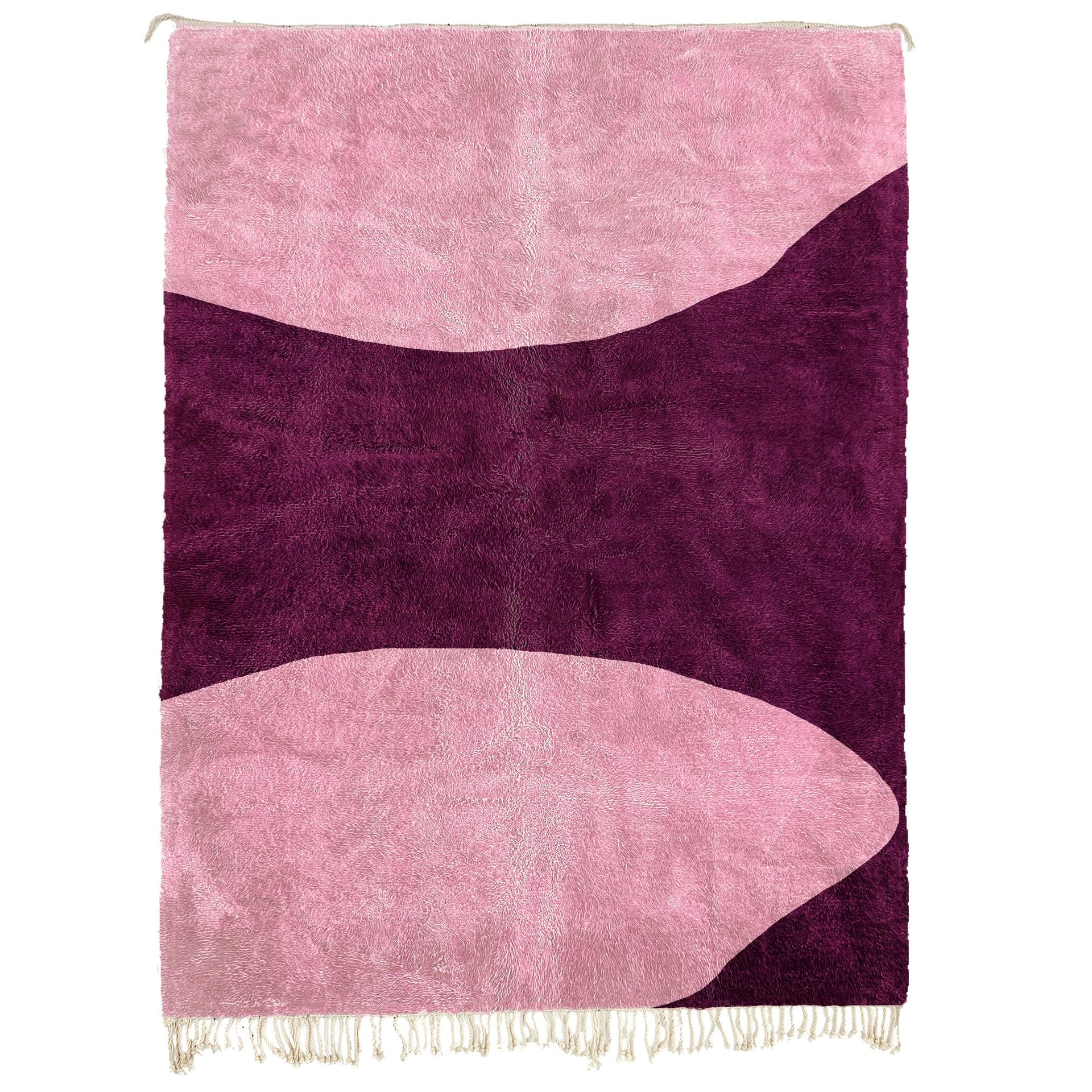 Pink Curved Mrirt Rug