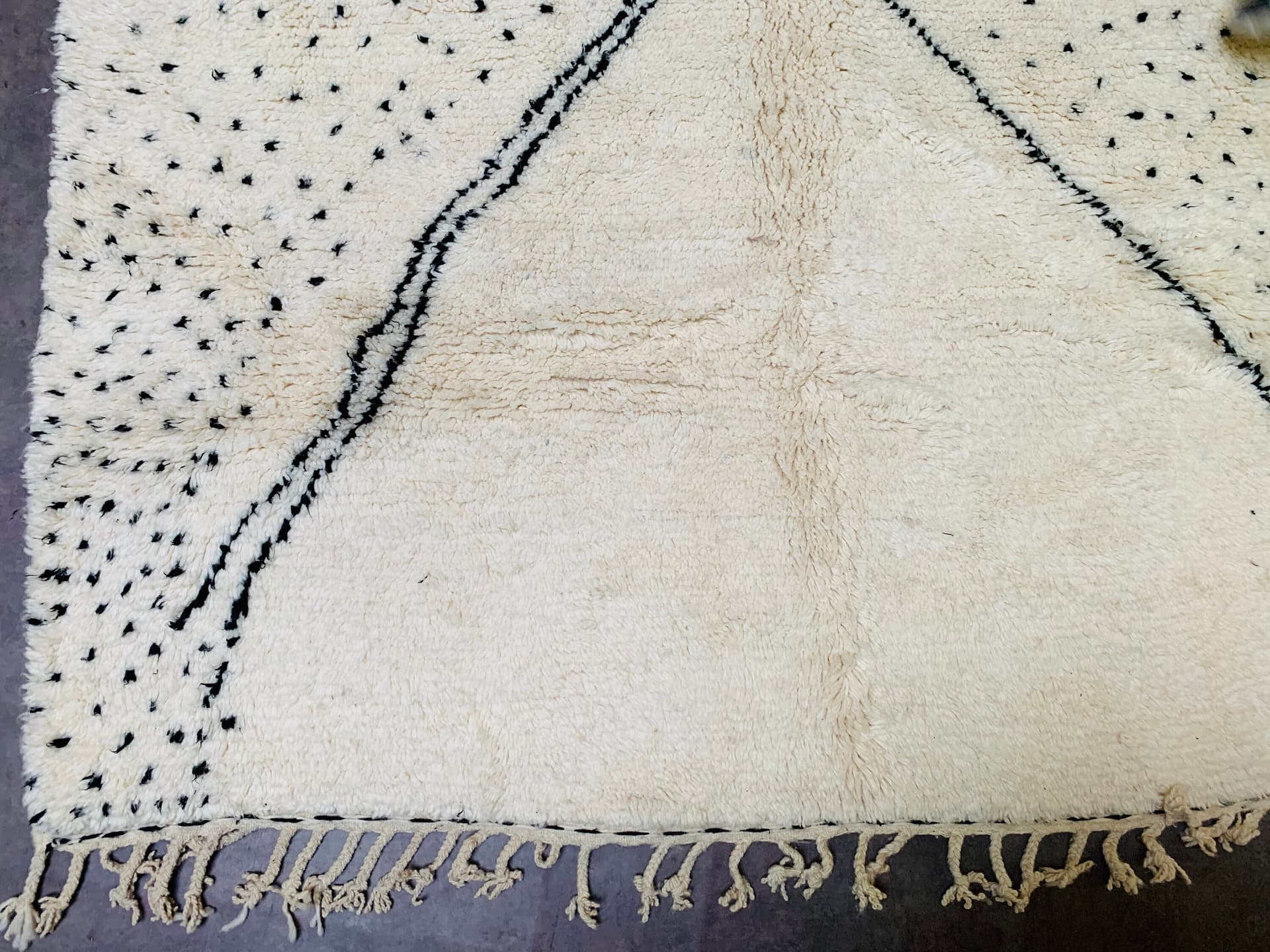 Neutral Diamond Beni Ourain Rug