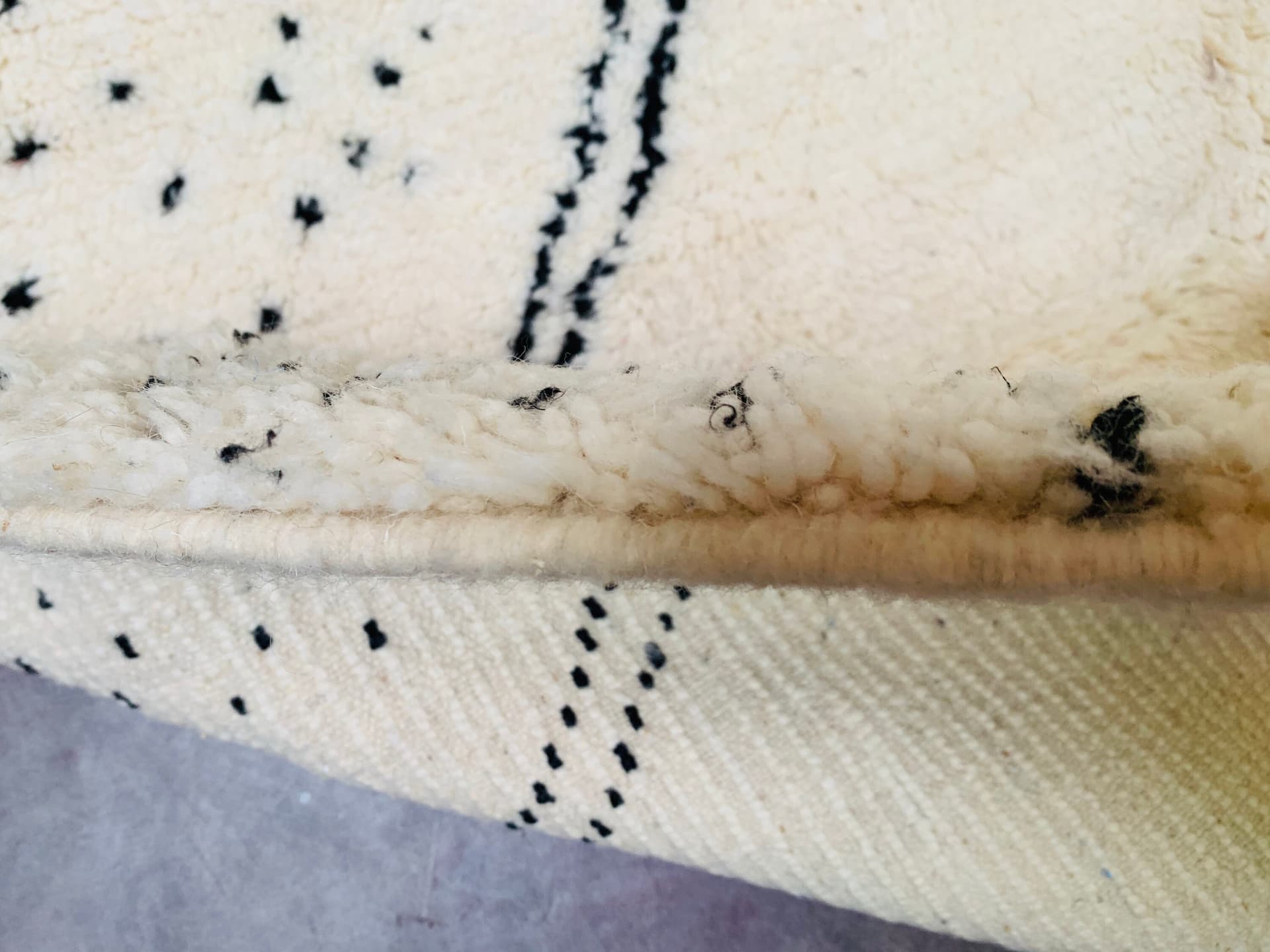 Neutral Diamond Beni Ourain Rug