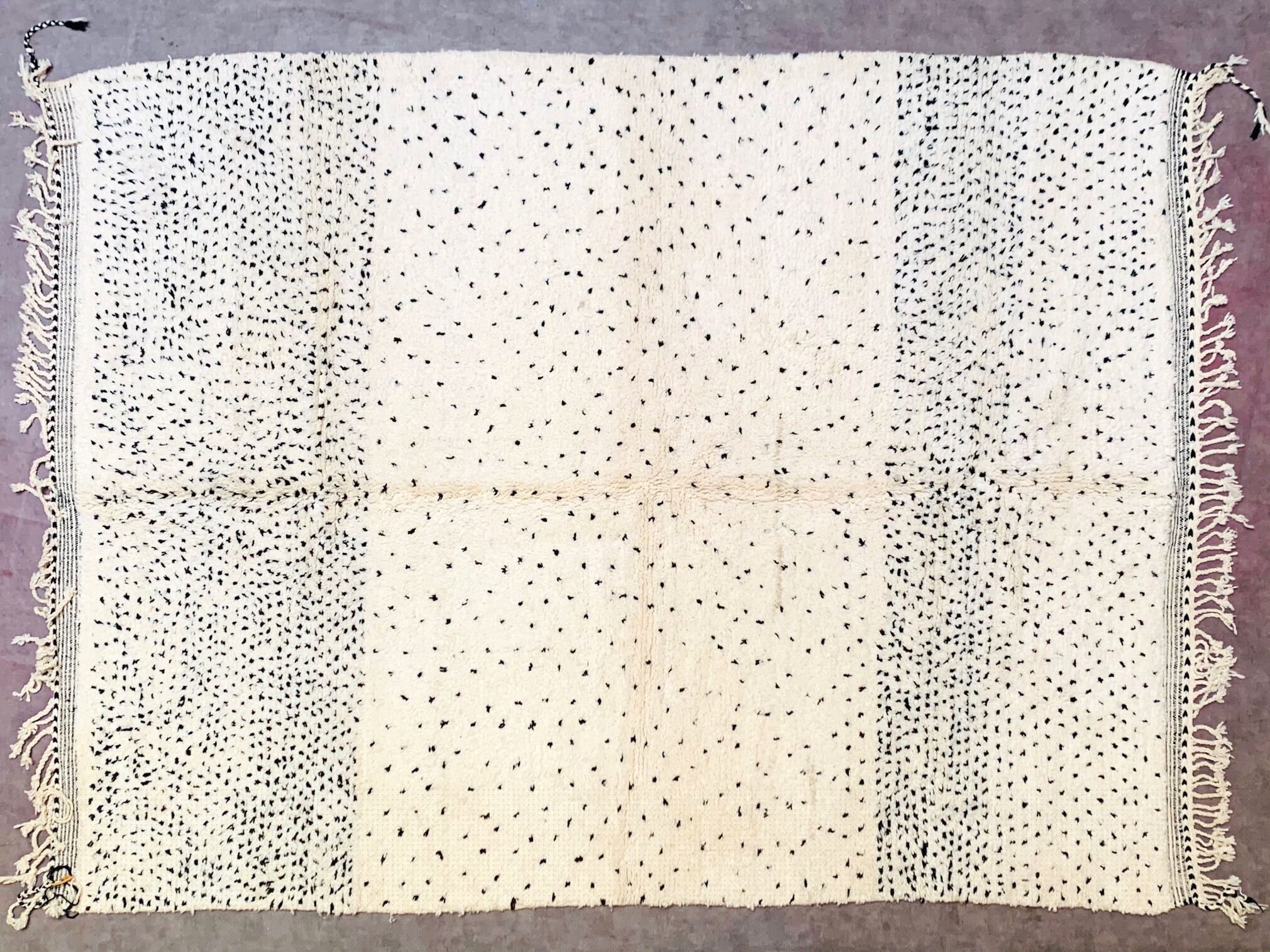 Neutral Speckled Beni Ourain Rug