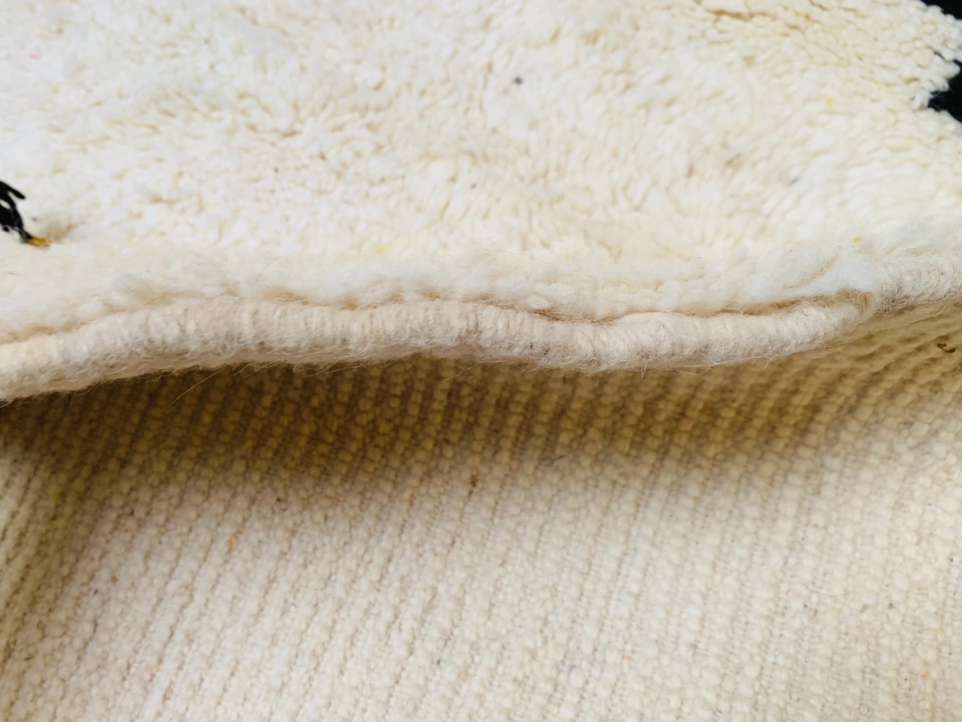 Handmade Beni Ourain Wool Rug, Moroccan Berber Carpet