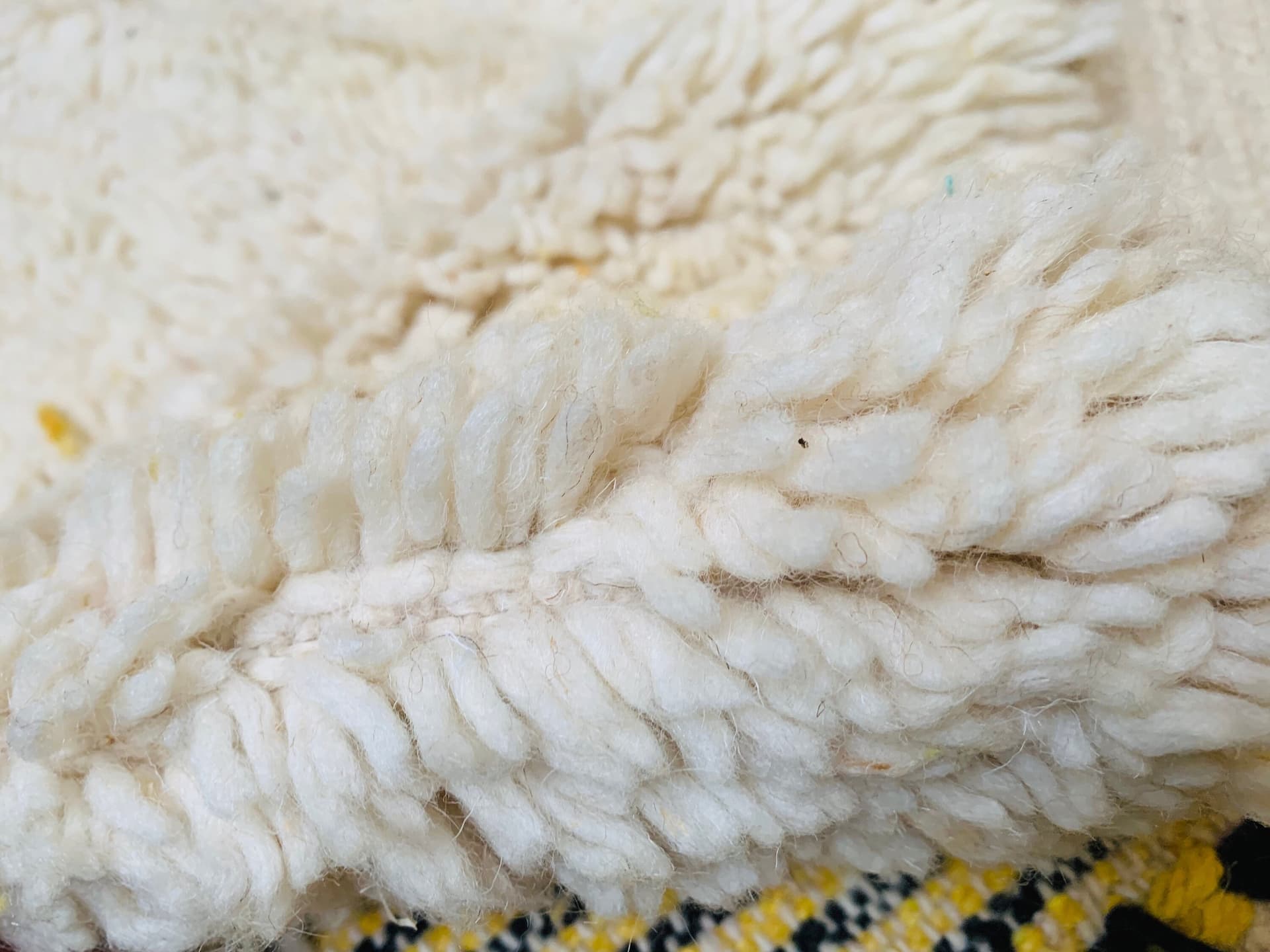 Handmade Beni Ourain Wool Rug, Moroccan Berber Carpet