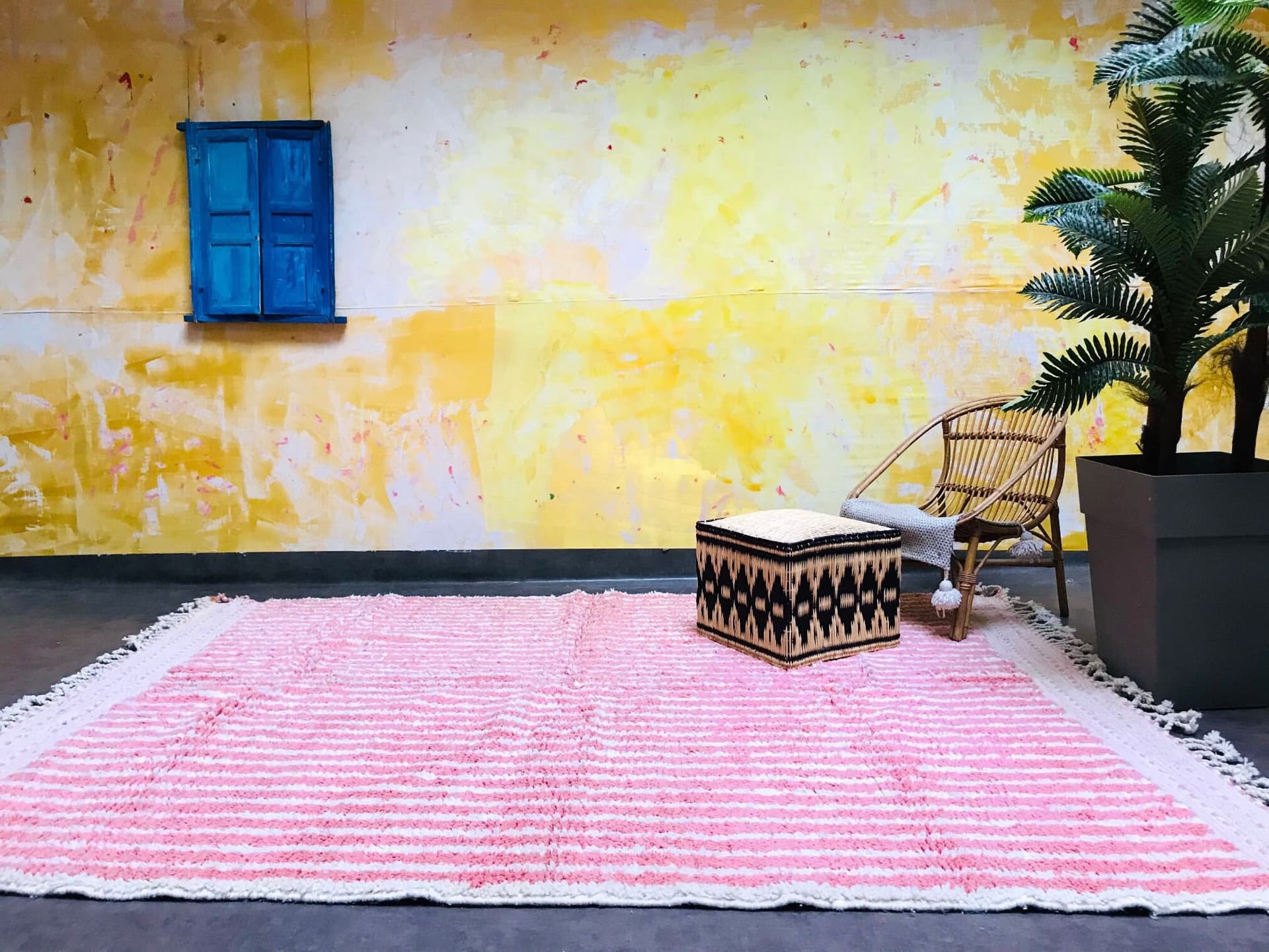 Custom size & color area rug, Authentic Moroccan Beni ourain wool carpet, Handmade
